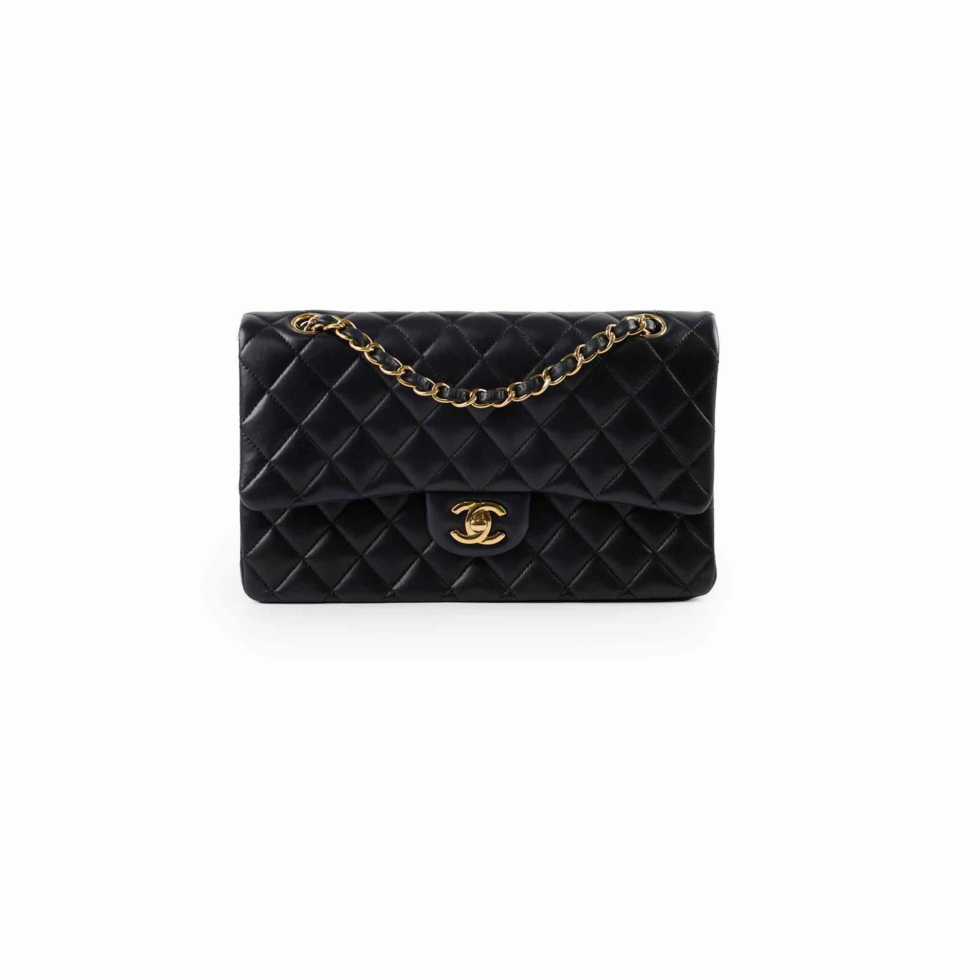 Chanel Classic Double Flap Lambskin Black Series 23
