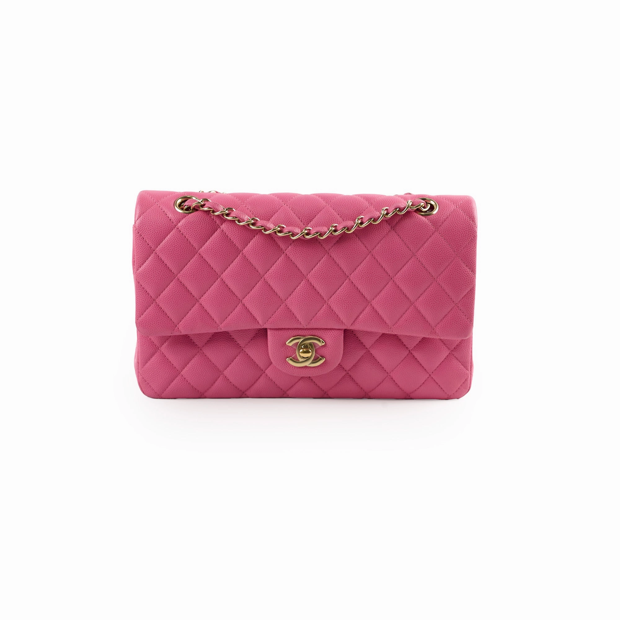 Chanel Classic Double Flap Medium Pink Caviar