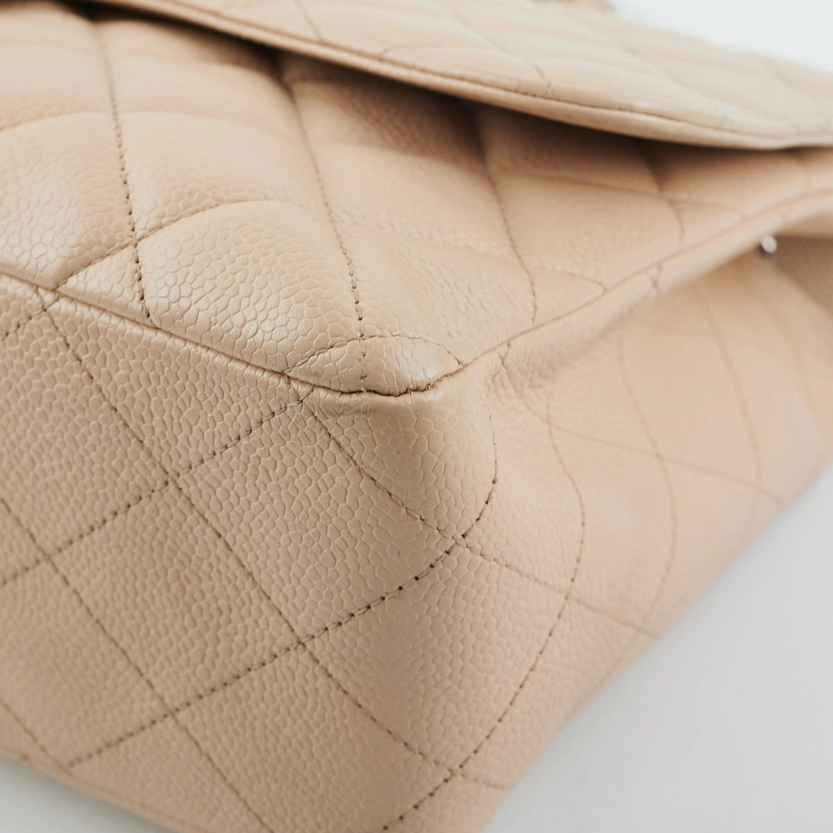 Chanel Classic Flap Jumbo Caviar Beige