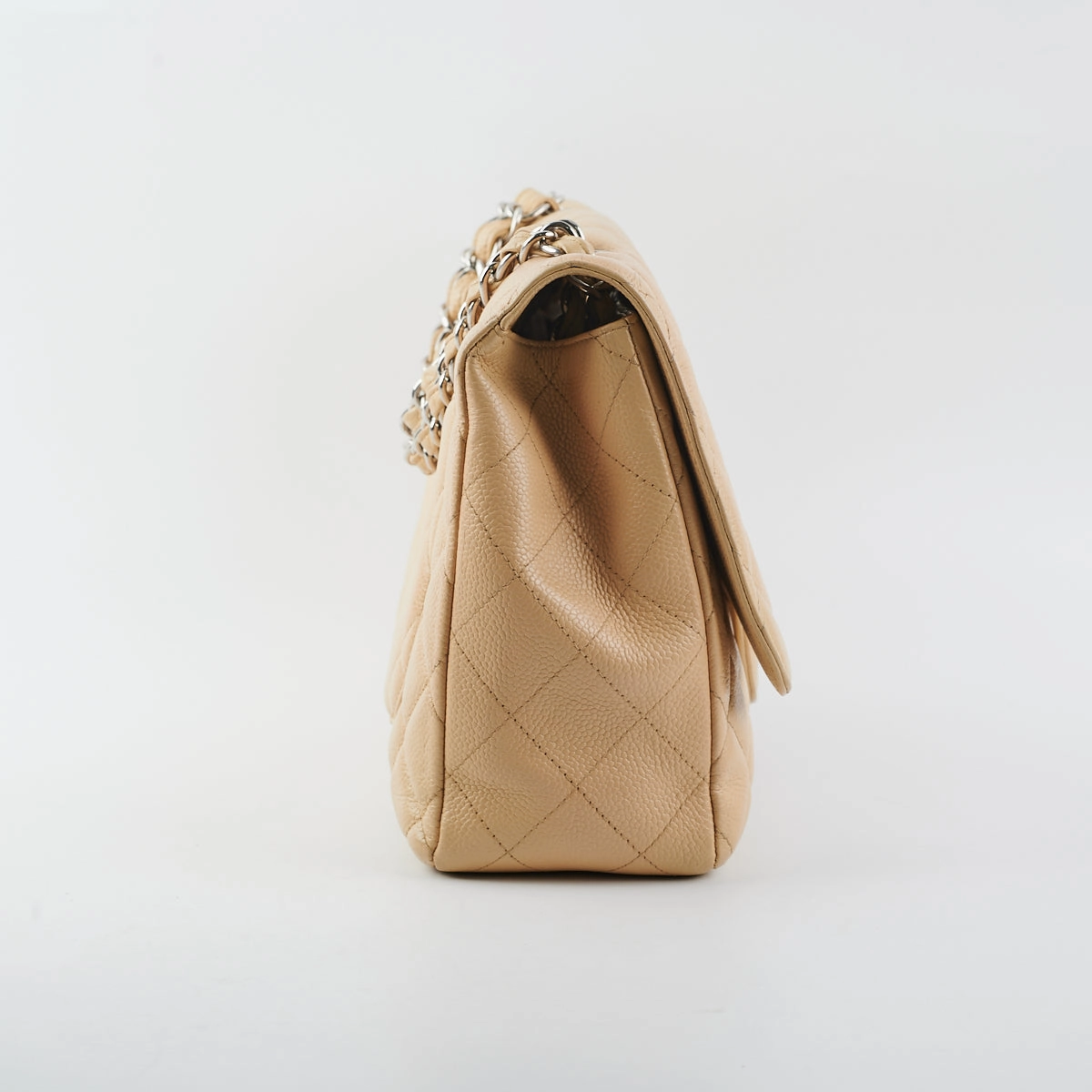 Chanel Classic Flap Jumbo Caviar Beige