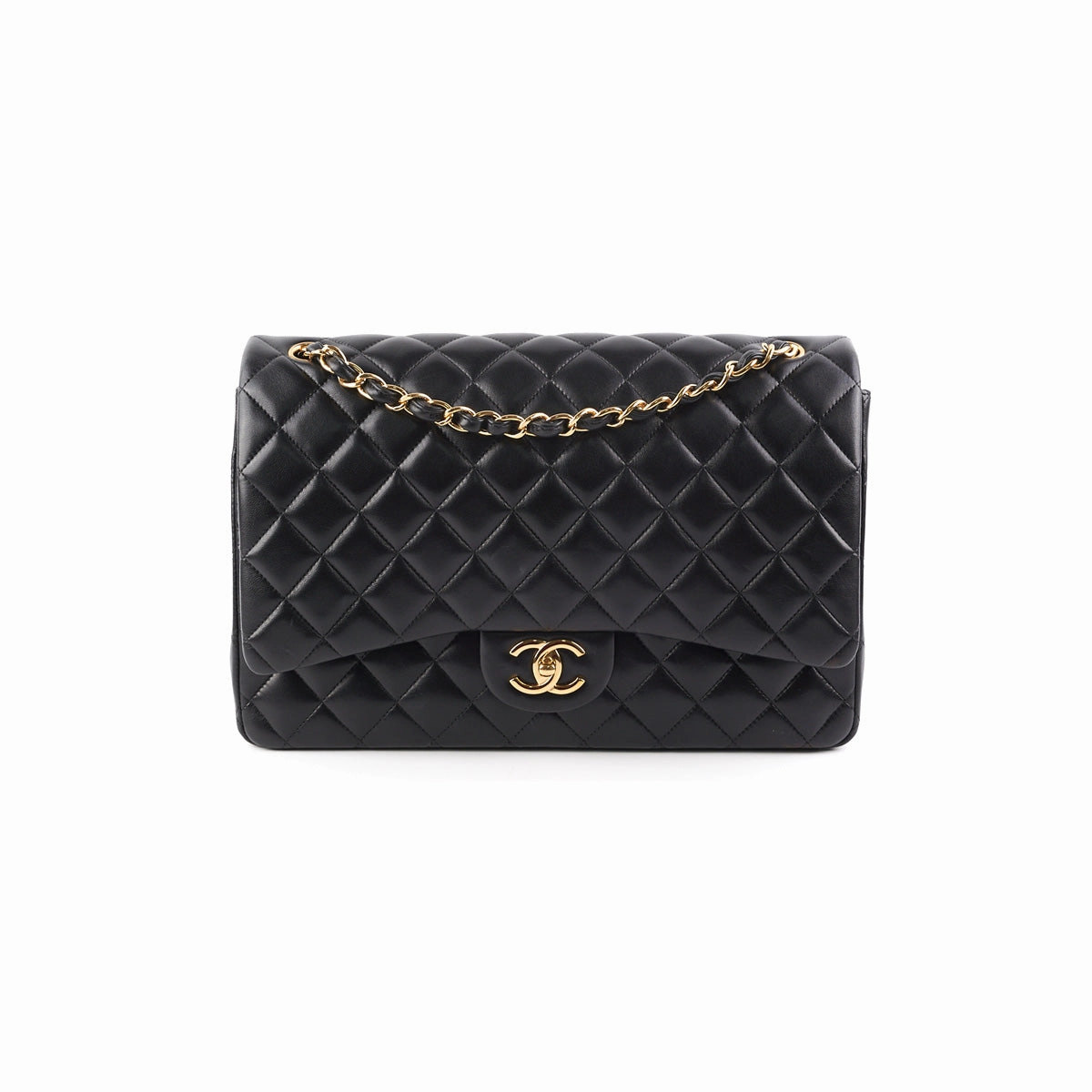 Chanel Classic Flap Maxi Black Lambskin
