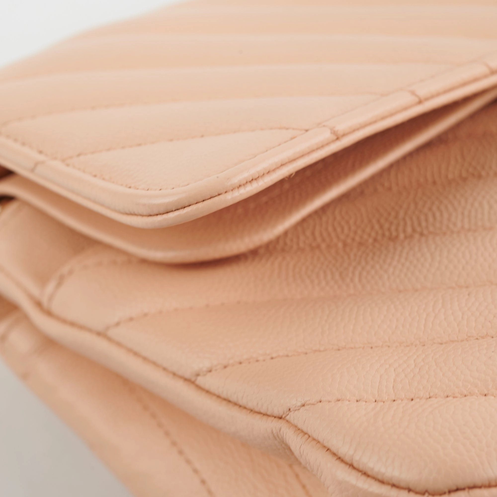 Chanel Classic Flap Medium Beige Clair Caviar Shoulder Bag