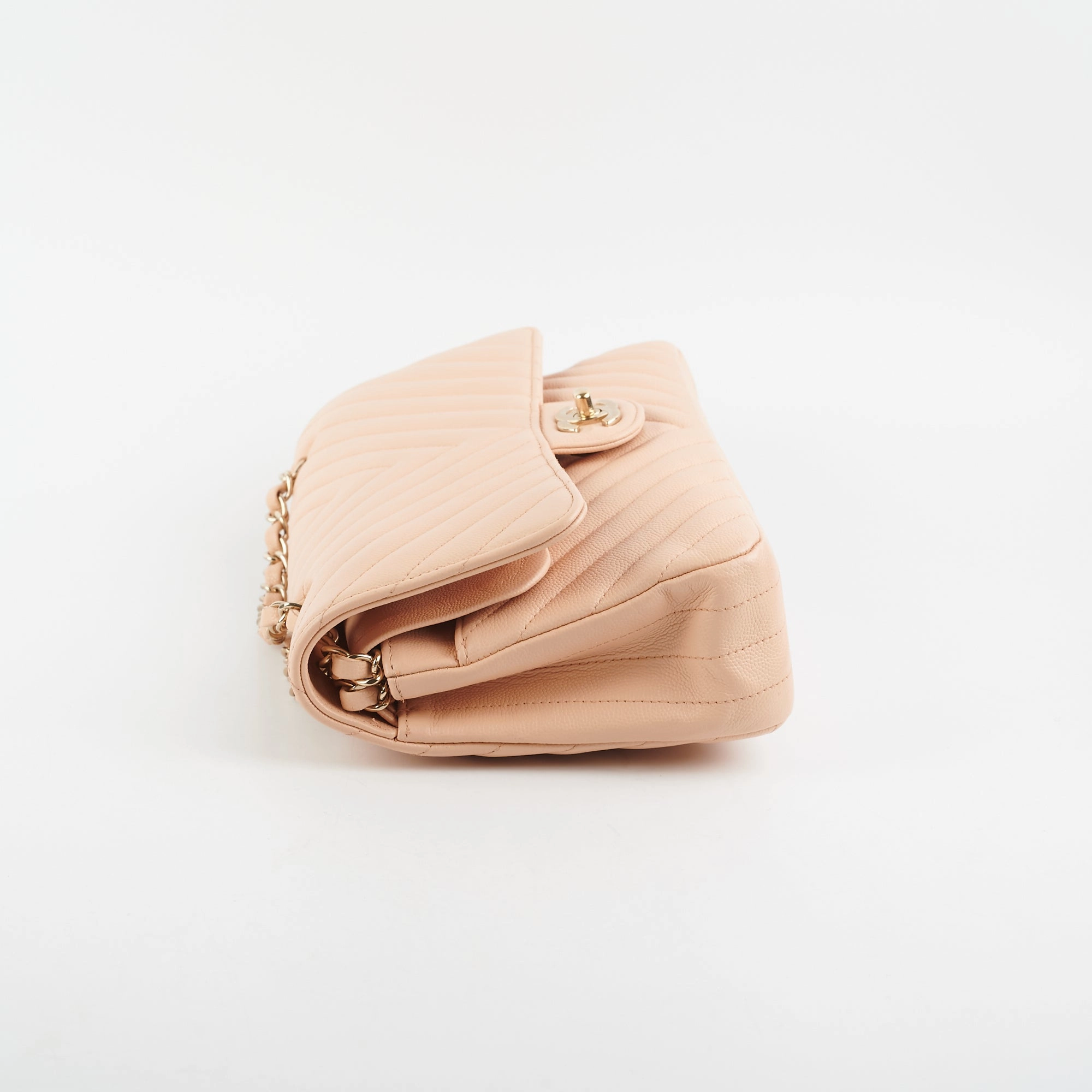 Chanel Classic Flap Medium Beige Clair Caviar Shoulder Bag