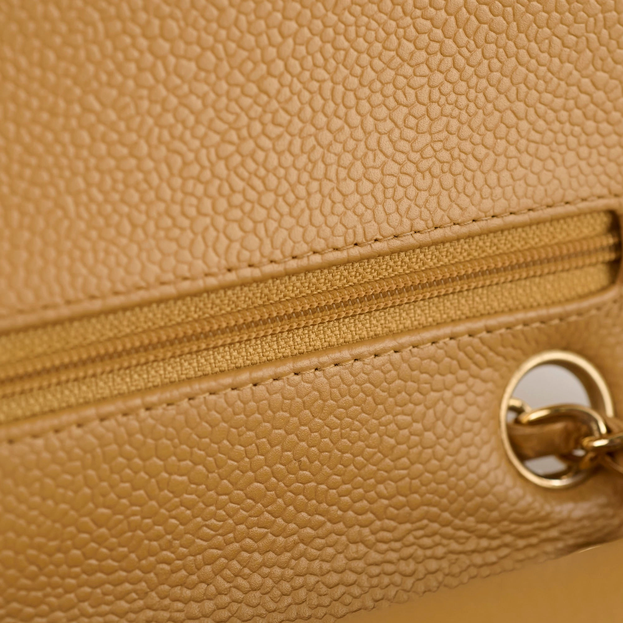 Chanel Classic Flap Medium/large Dark Beige 24k gold