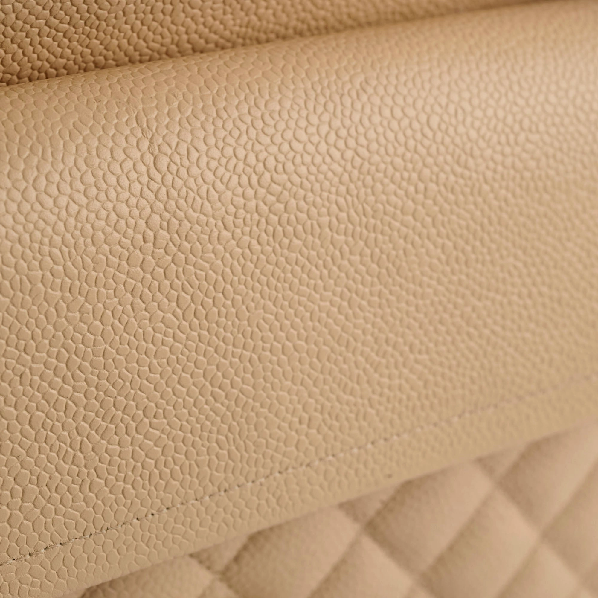 Chanel Classic Flap Medium/Large M/L Caviar Beige