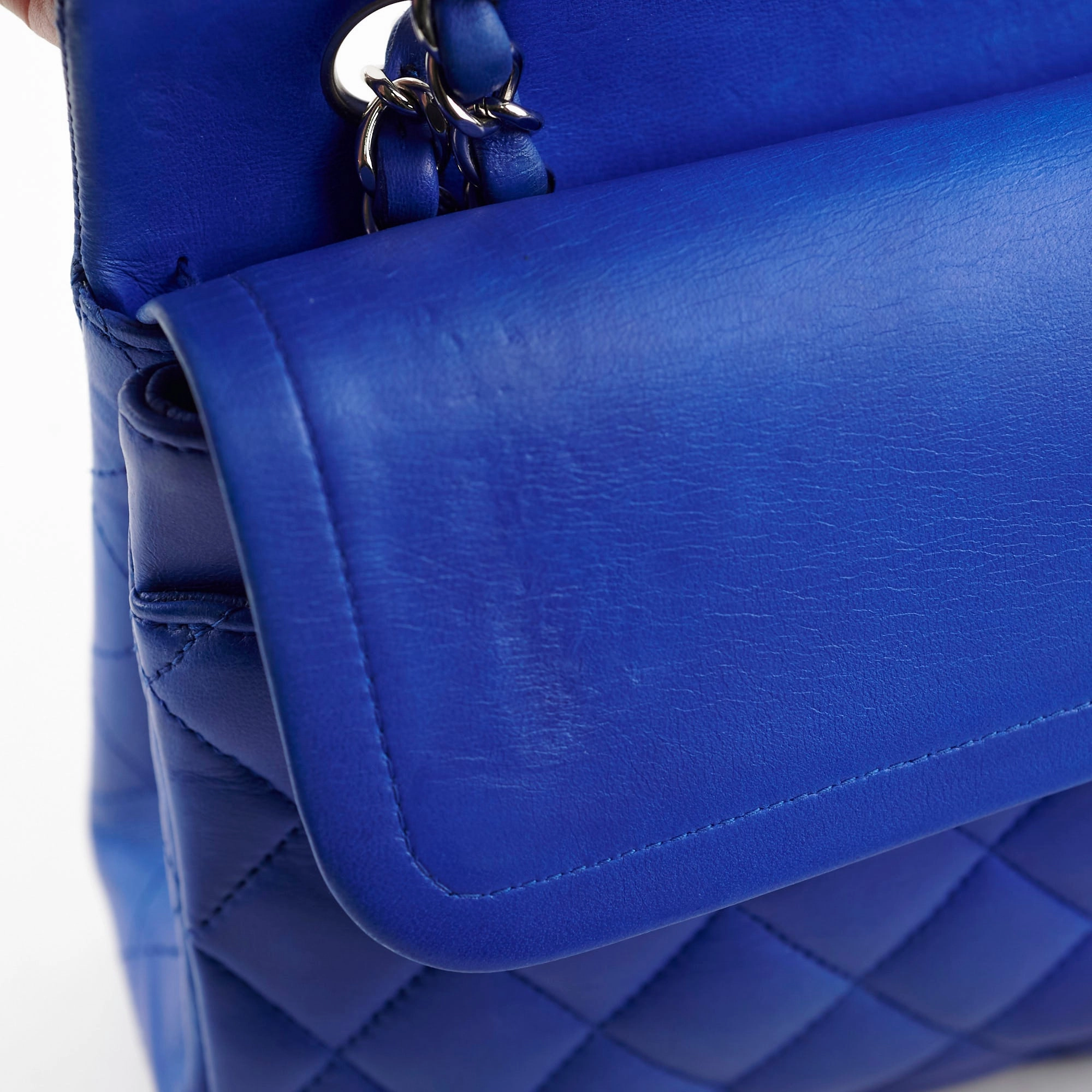 Chanel Classic Flap Medium/Large M/L Lambskin Dark Blue - Series 13