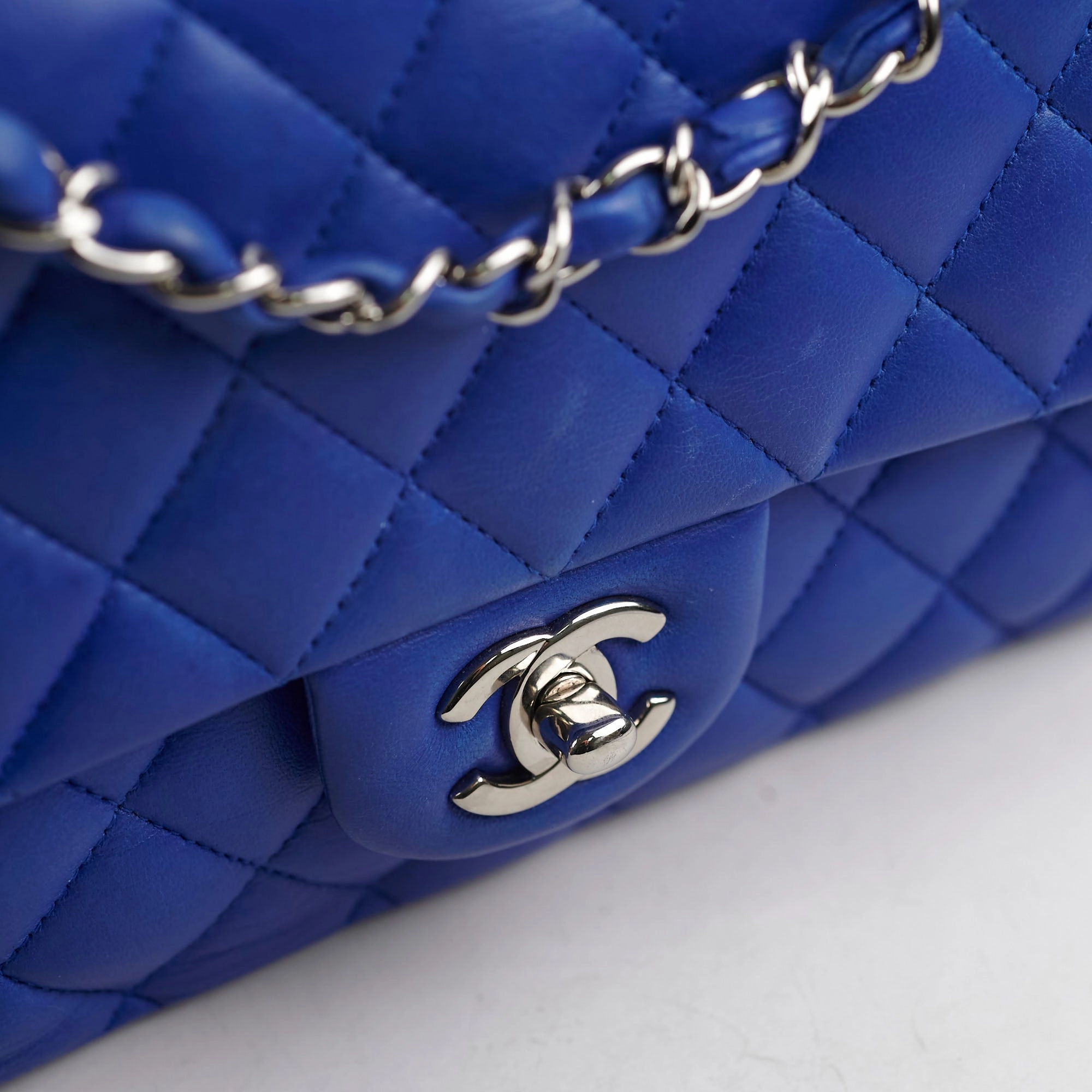 Chanel Classic Flap Medium/Large M/L Lambskin Dark Blue - Series 13