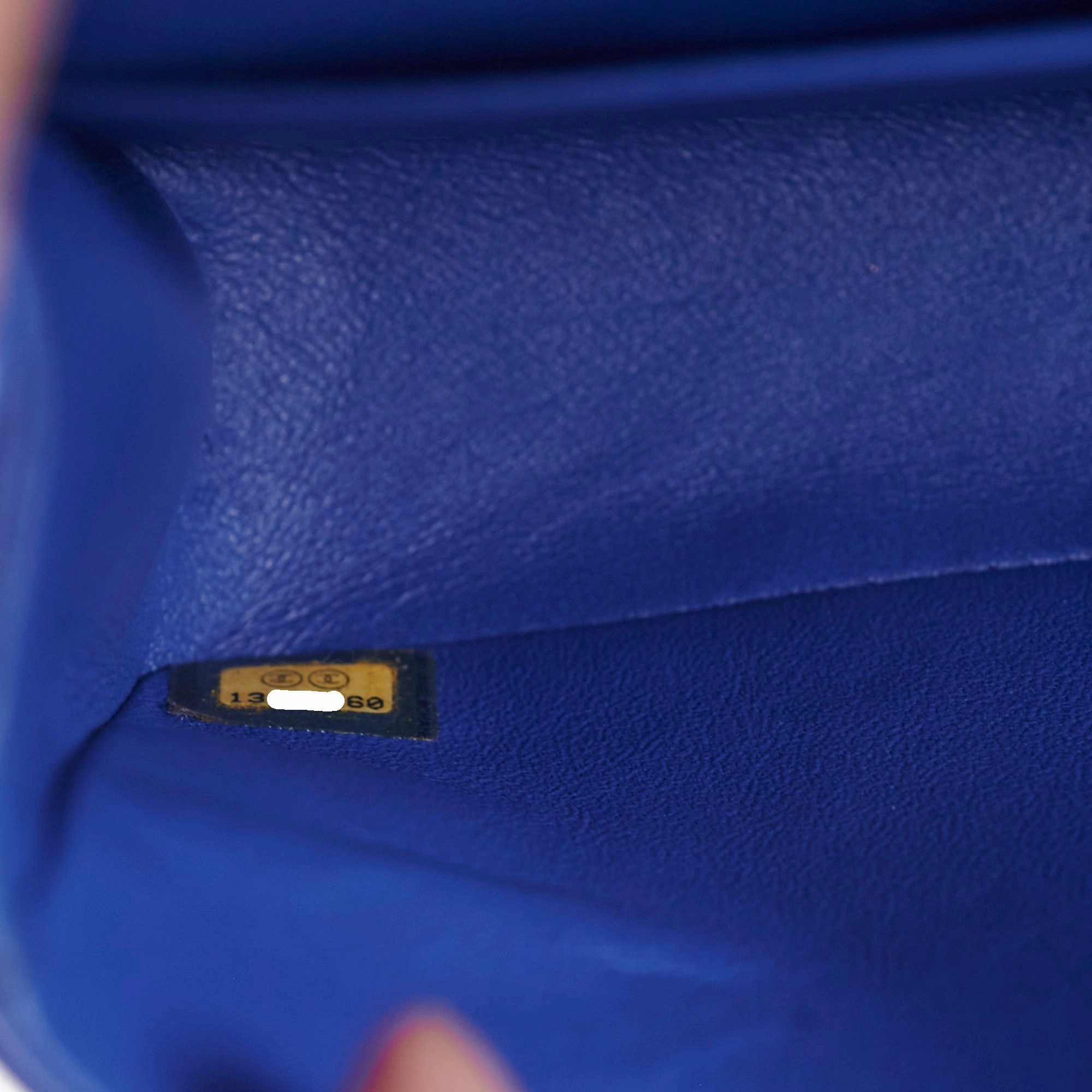 Chanel Classic Flap Medium/Large M/L Lambskin Dark Blue - Series 13