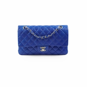 Chanel Classic Flap Medium/Large M/L Lambskin Dark Blue - Series 13