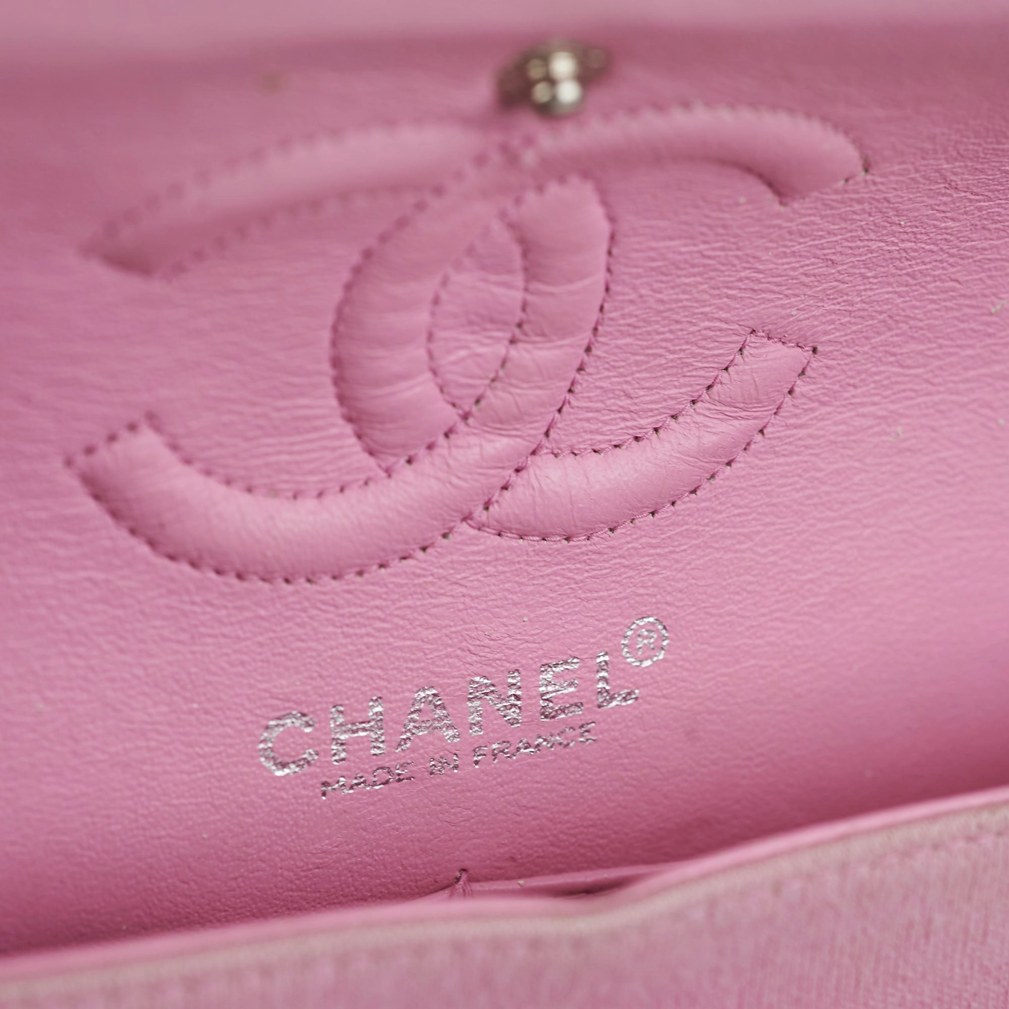 Chanel Classic Flap Small Pink Fabric - Series 6
