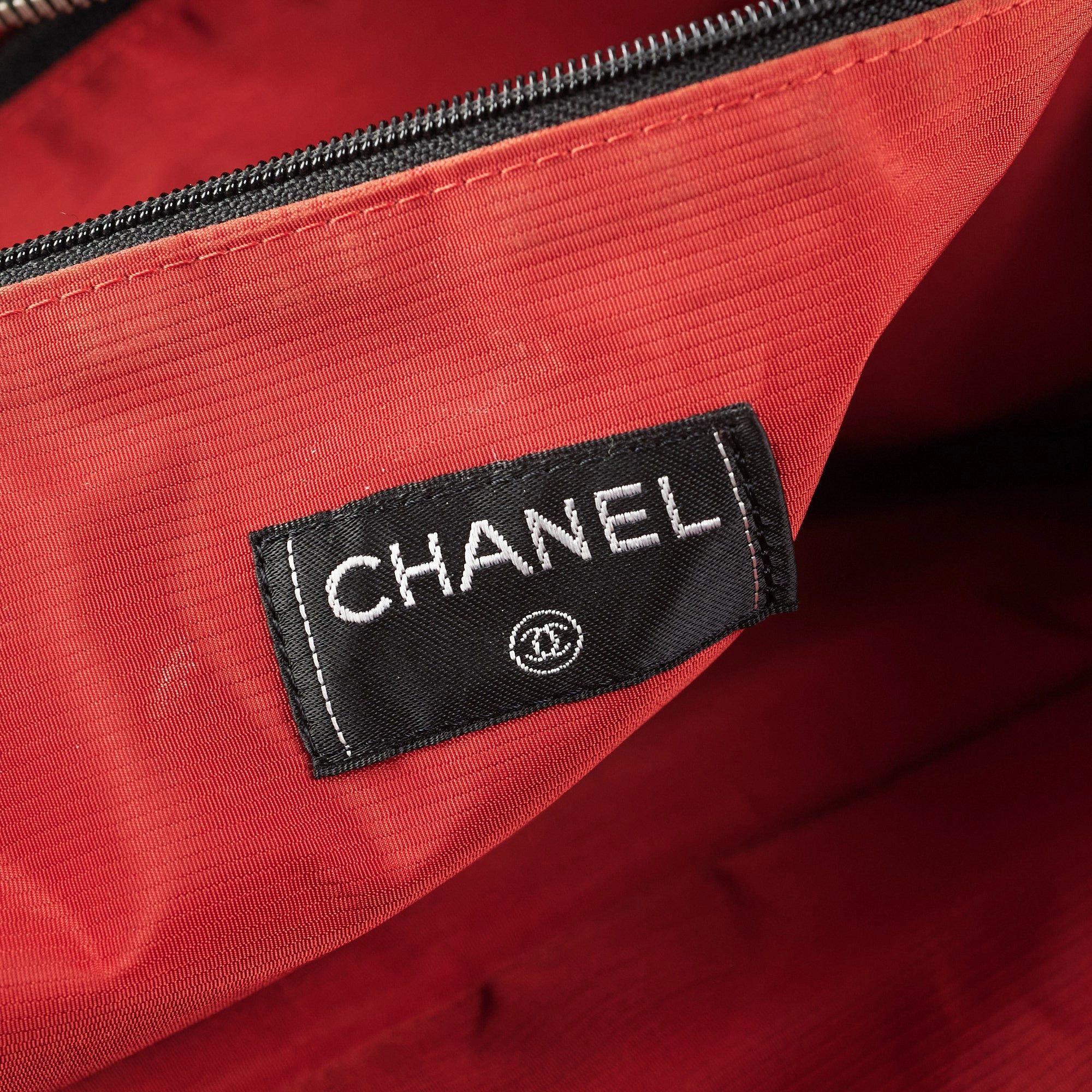 Chanel Diamond - Print Tote Bag Black