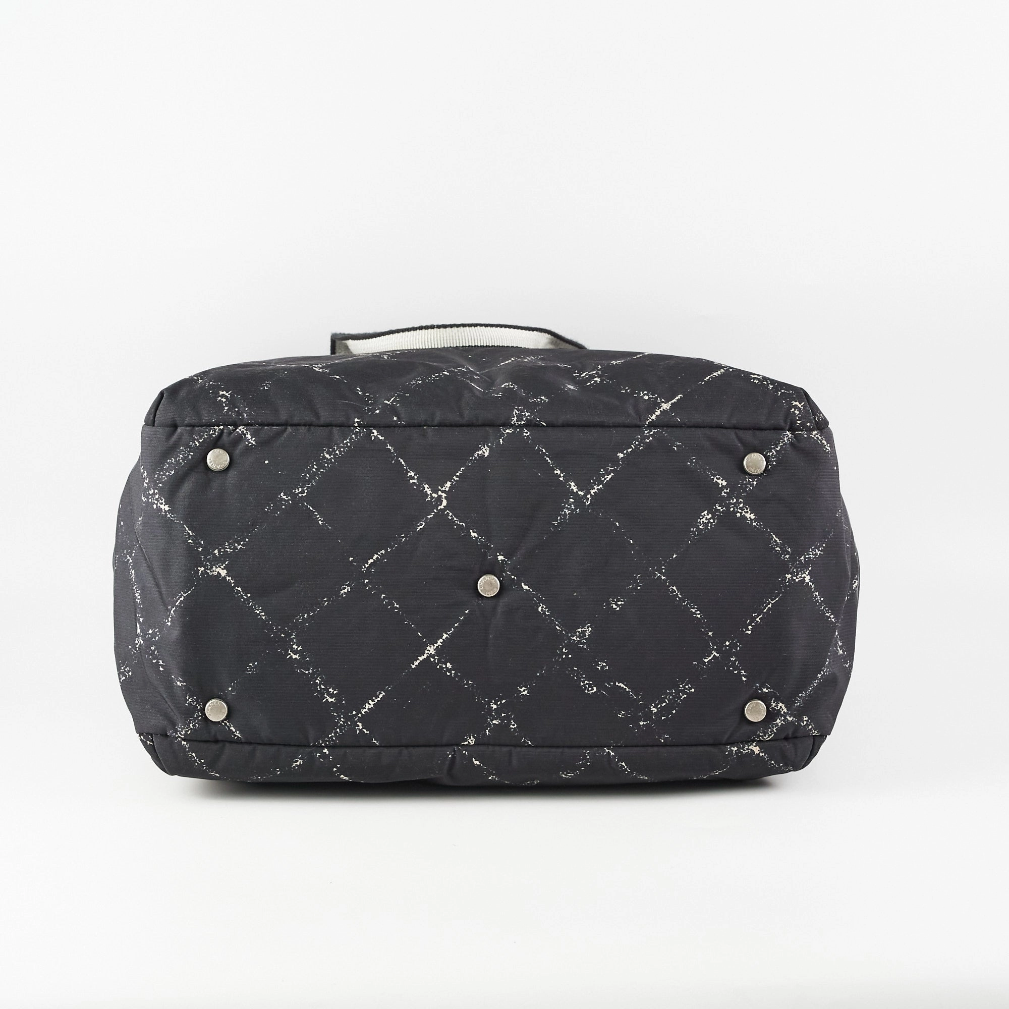 Chanel Diamond - Print Tote Bag Black