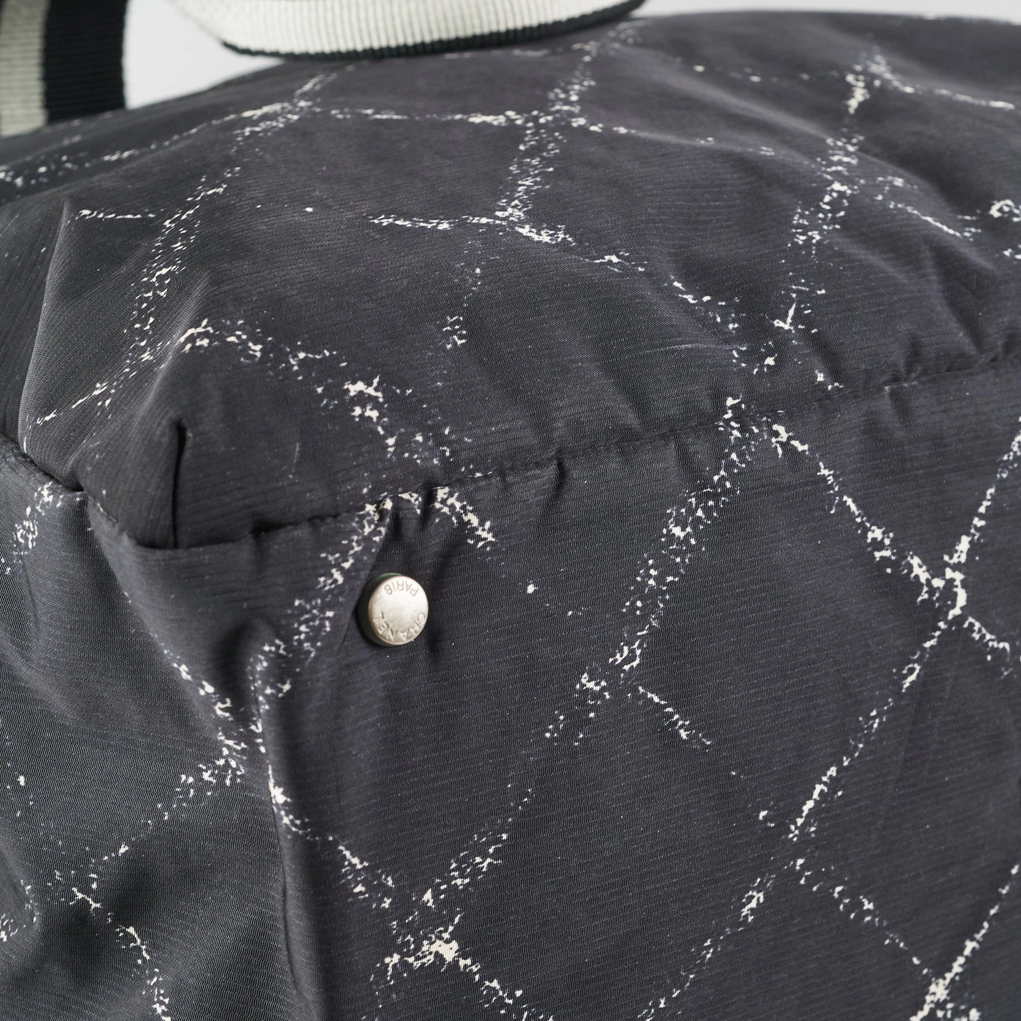 Chanel Diamond - Print Tote Bag Black