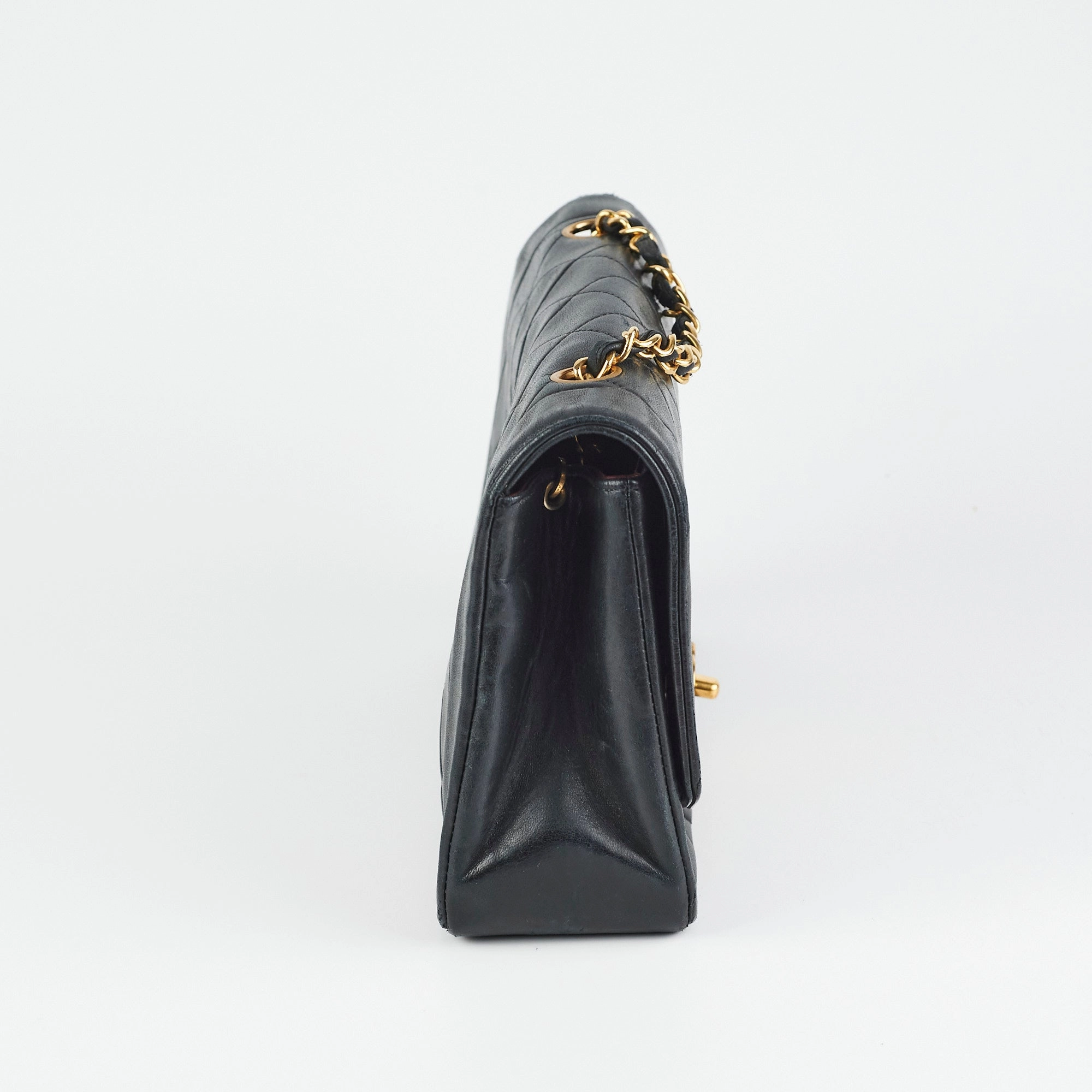 Chanel Diana Lambskin Black Medium