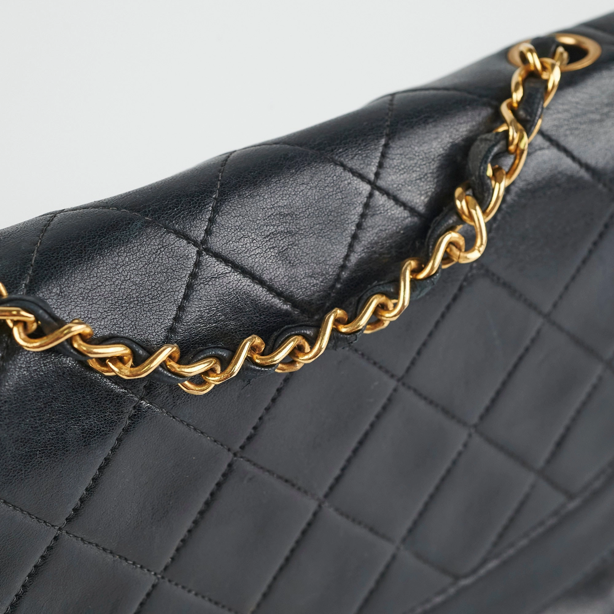 Chanel Diana Lambskin Black Medium