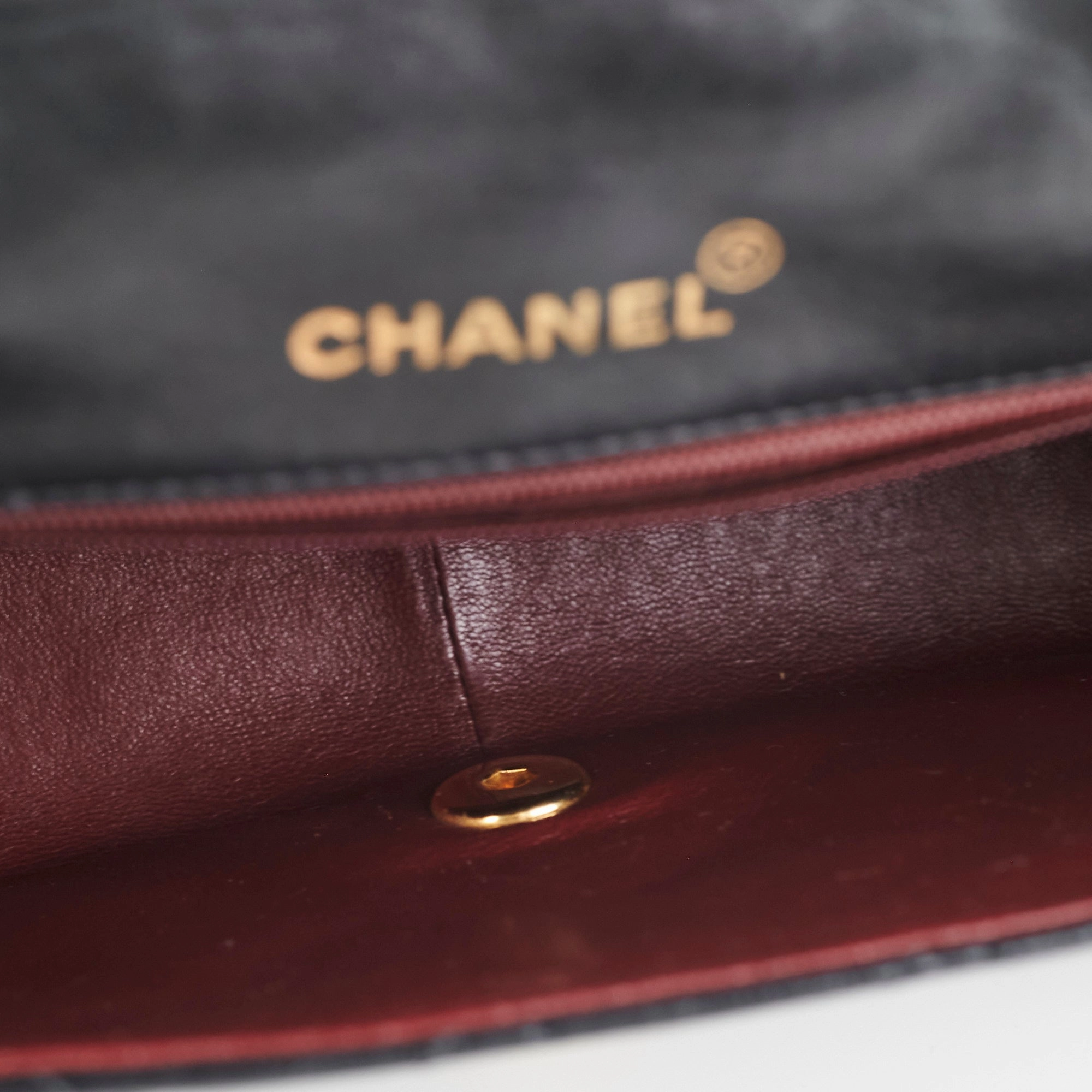 Chanel Diana Lambskin Black Medium