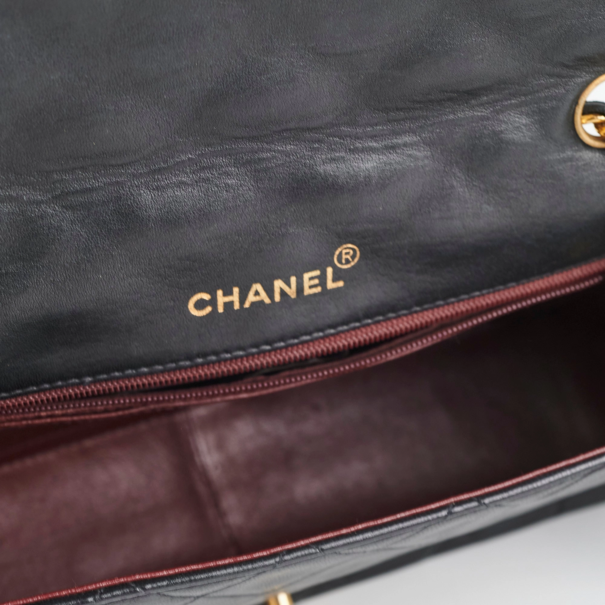 Chanel Diana Lambskin Black Medium