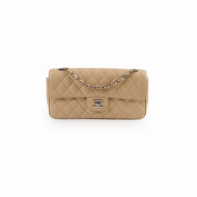 Chanel East West Caviar Seasonal Flap Beige