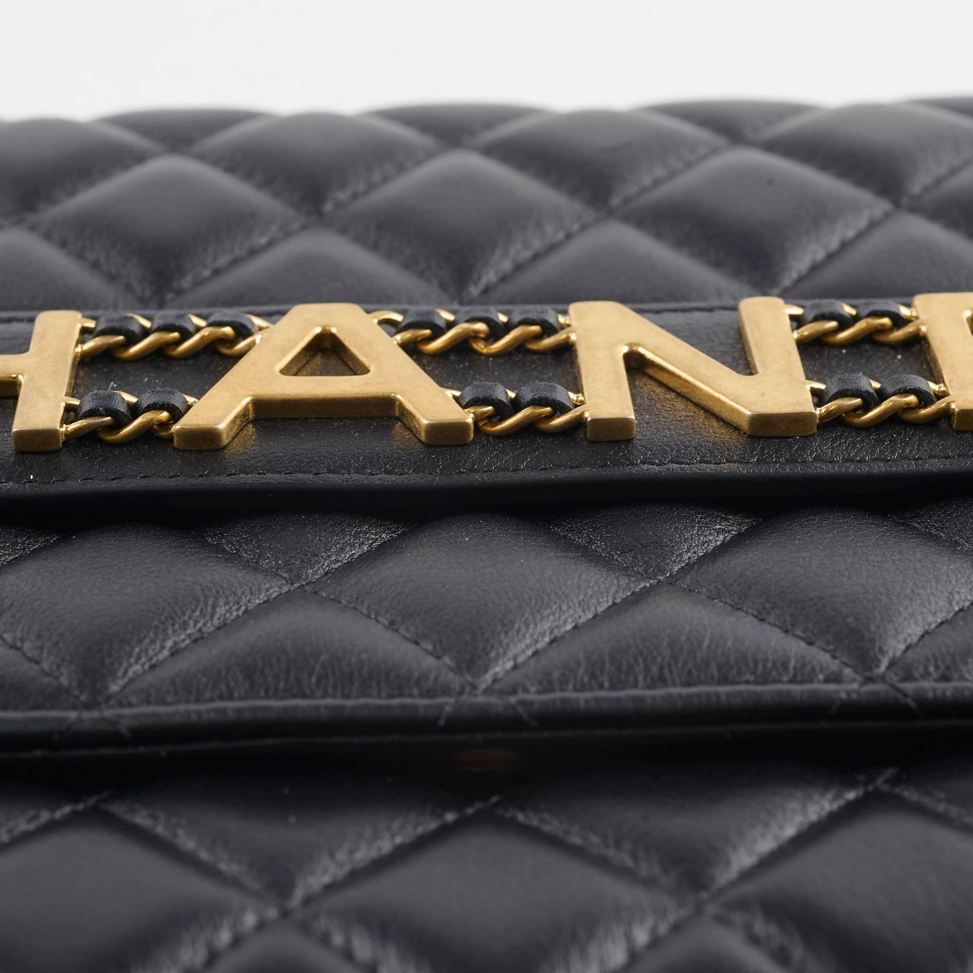 Chanel Enchained Large O-Case Black