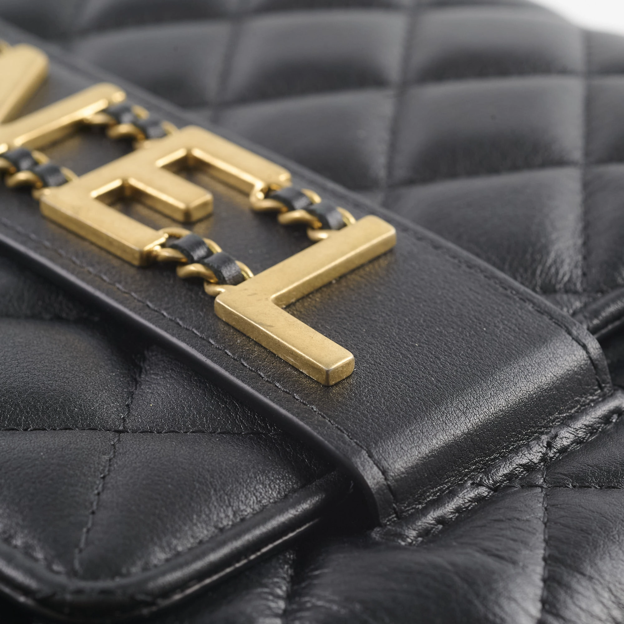 Chanel Enchained Large O-Case Black