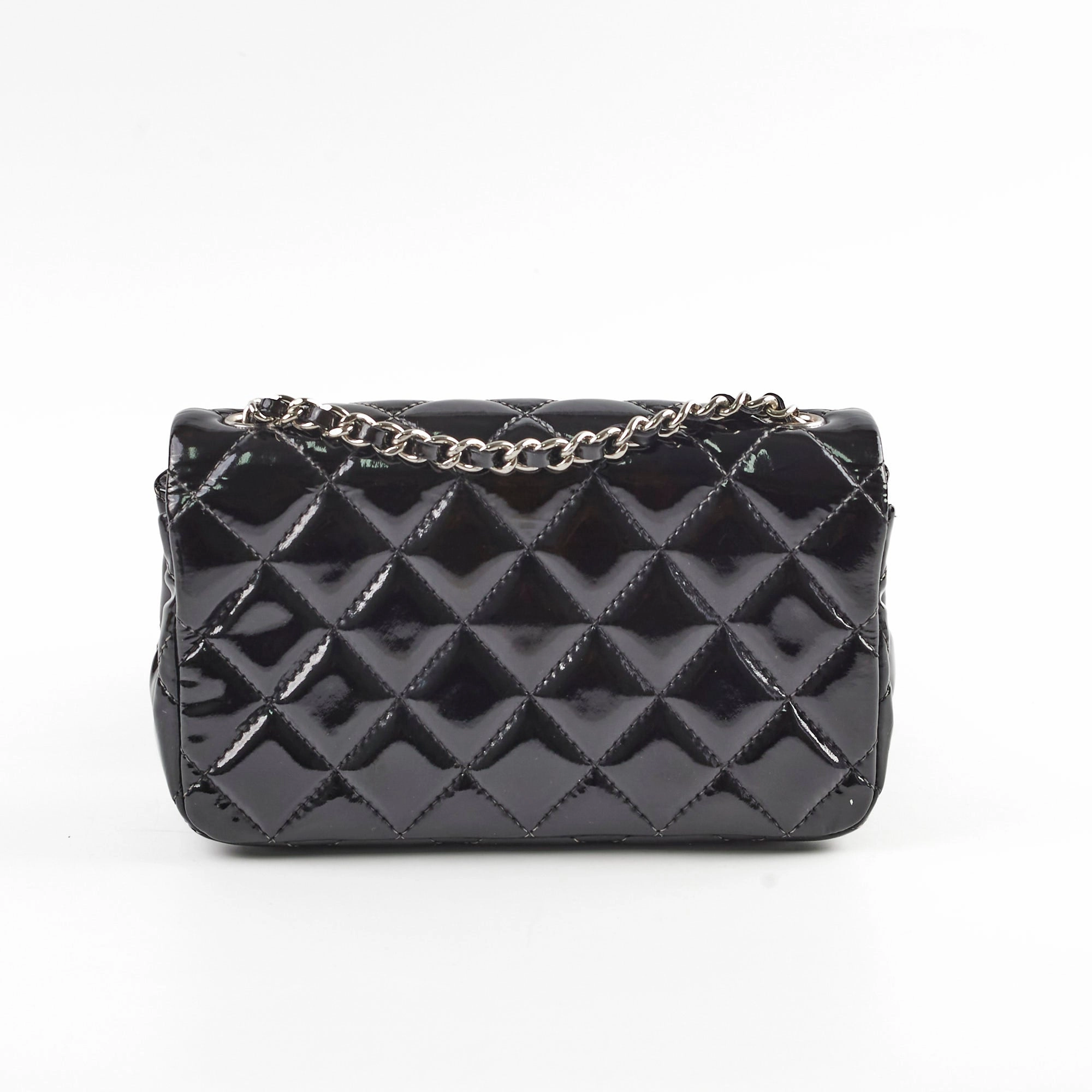 Chanel Extra Mini Patent Flap Black