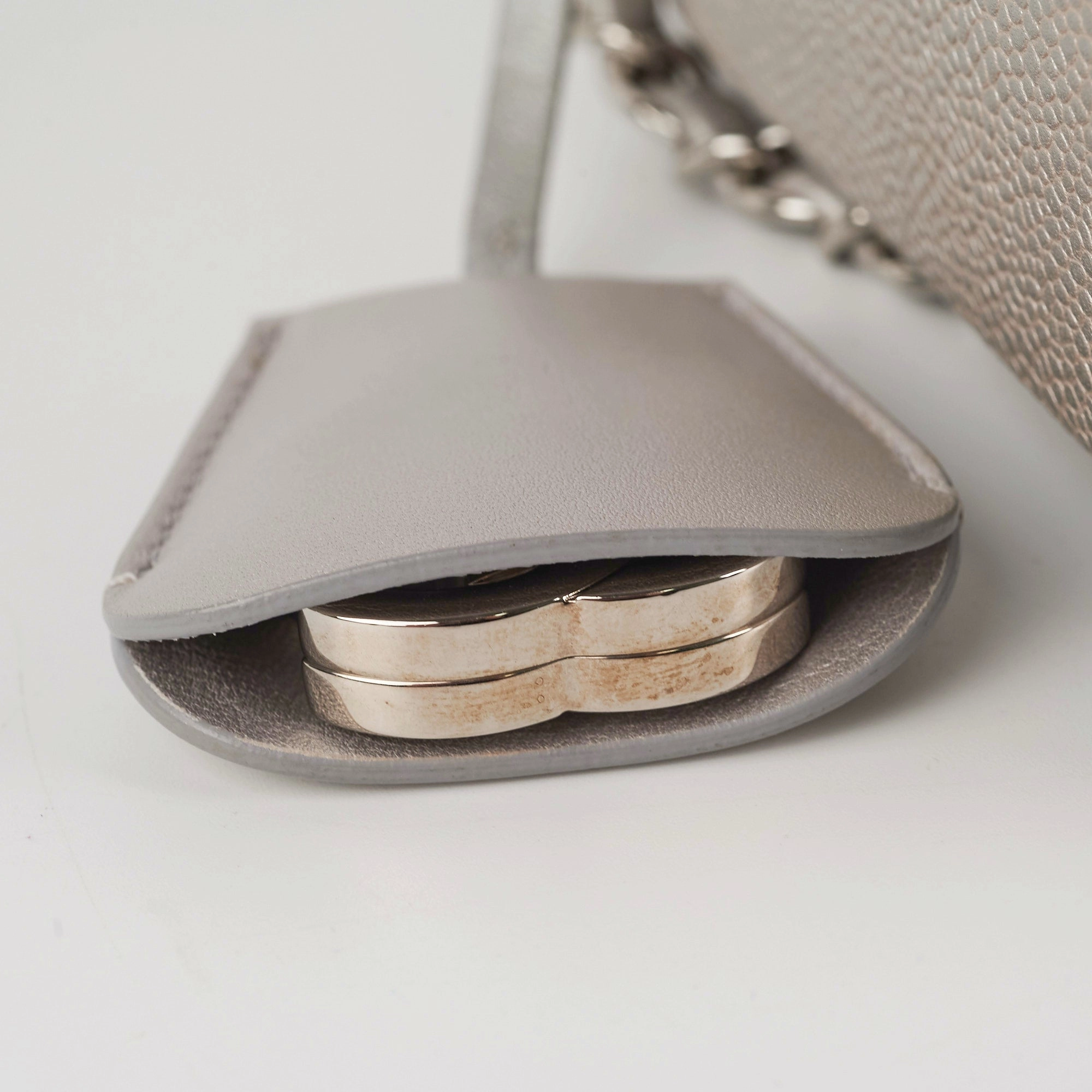 Chanel Filigree Silver Caviar Medium Vanity