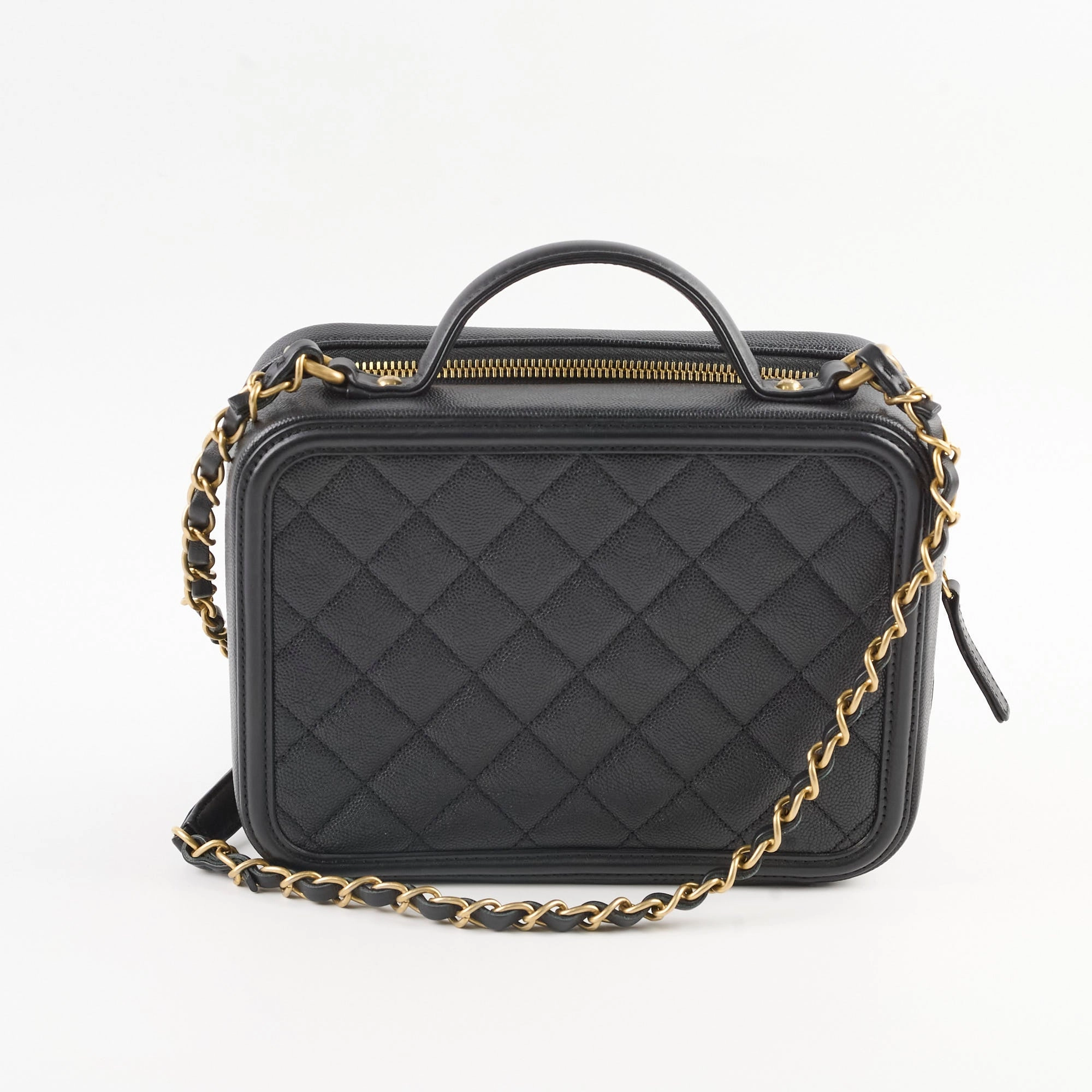 Chanel Filigree Vanity Medium Black Caviar (25 Series)