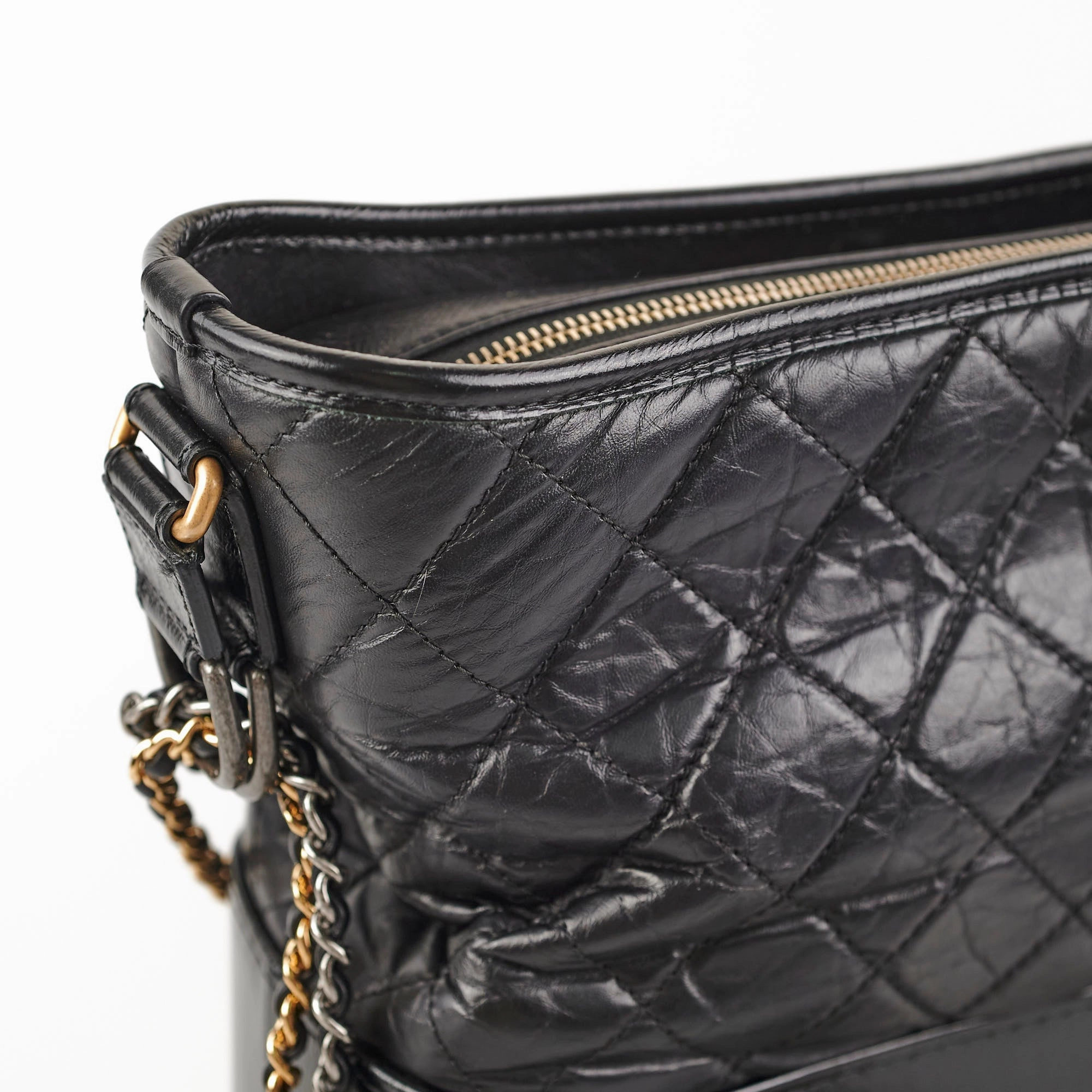 Chanel Gabriel Medium Hobo Calfskin Black