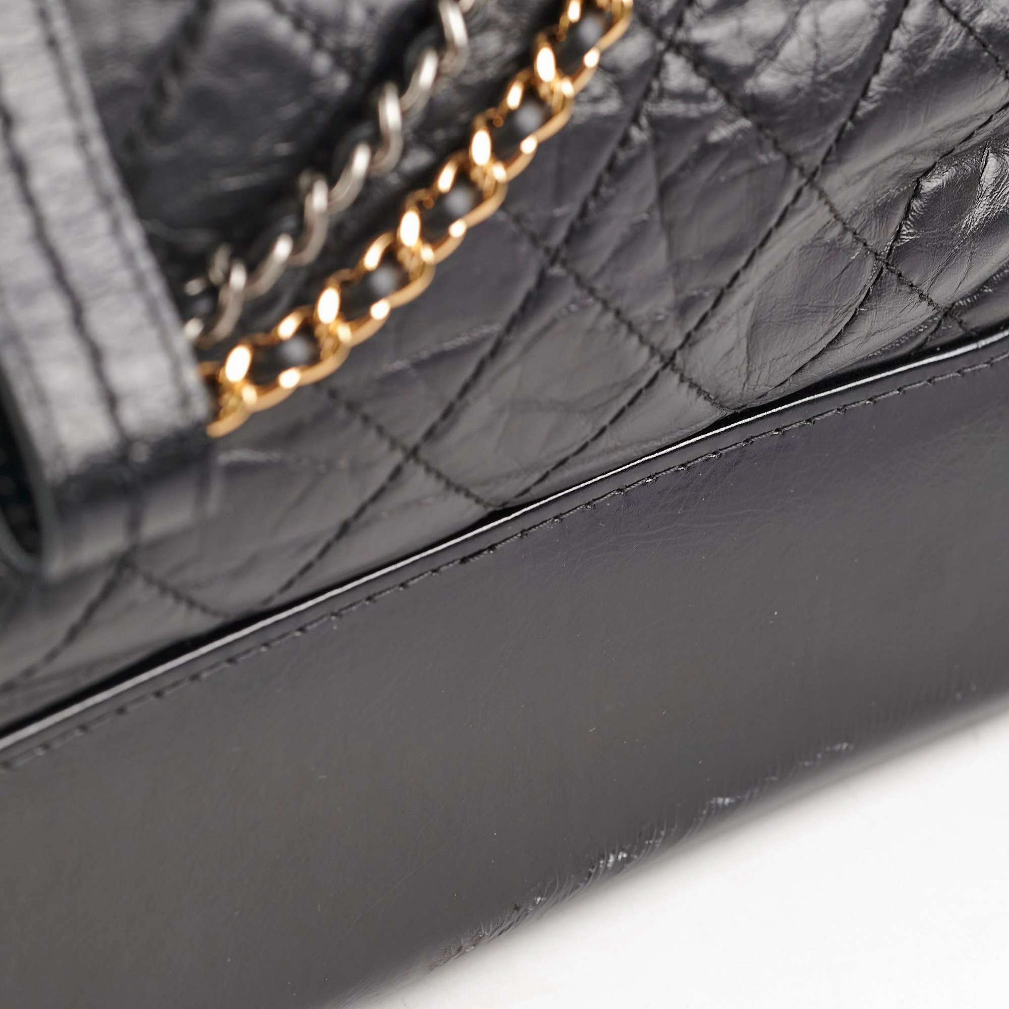 Chanel Gabriel Medium Hobo Calfskin Black