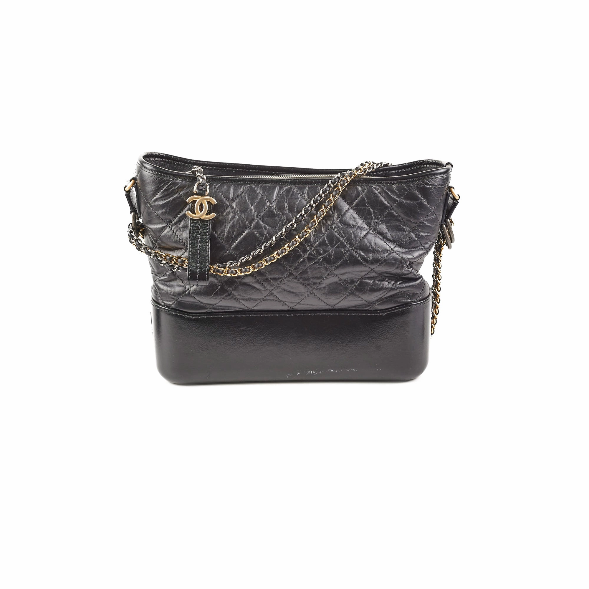 Chanel Gabriel Medium Hobo Calfskin Black