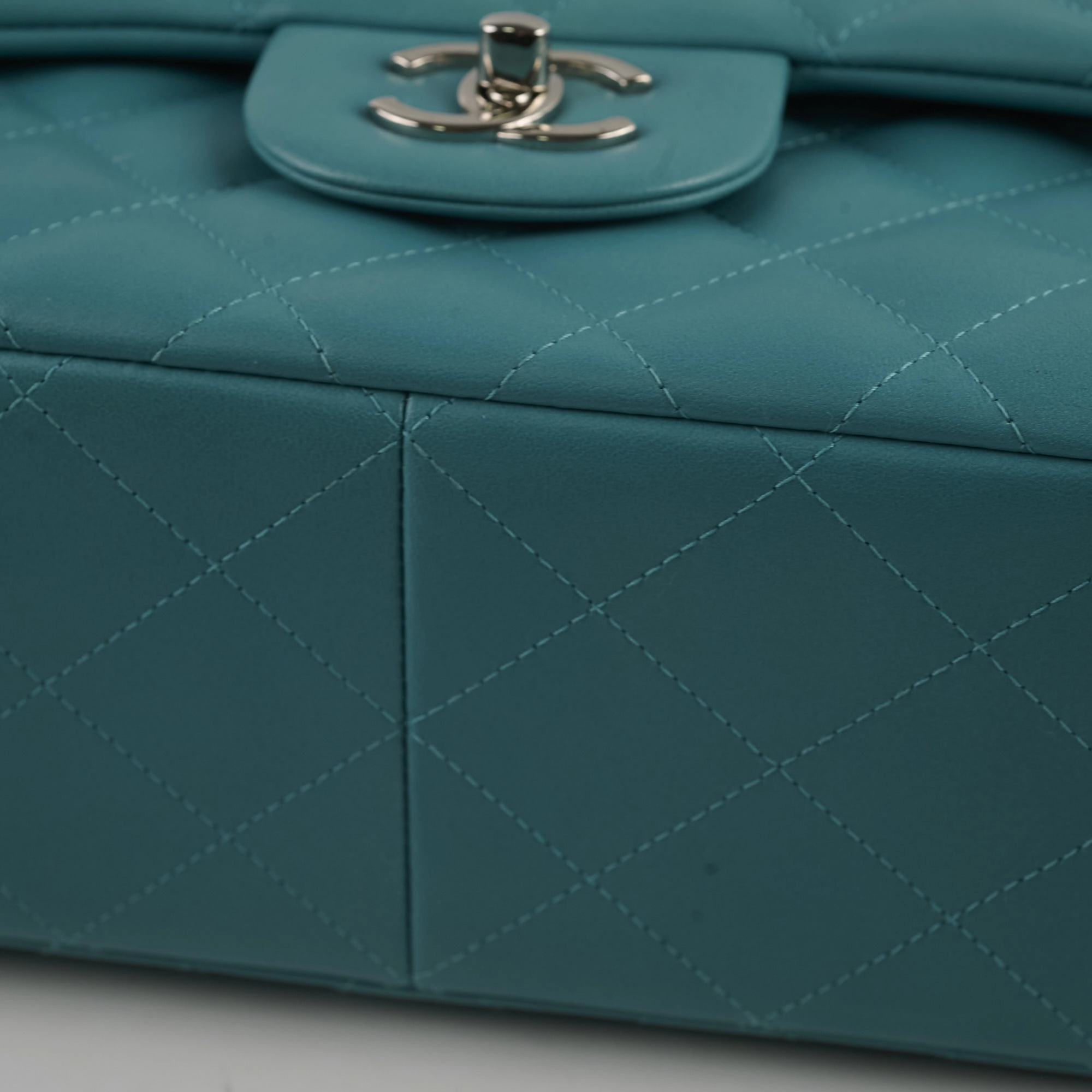 Chanel Jumbo Double Flap Lambskin Blue