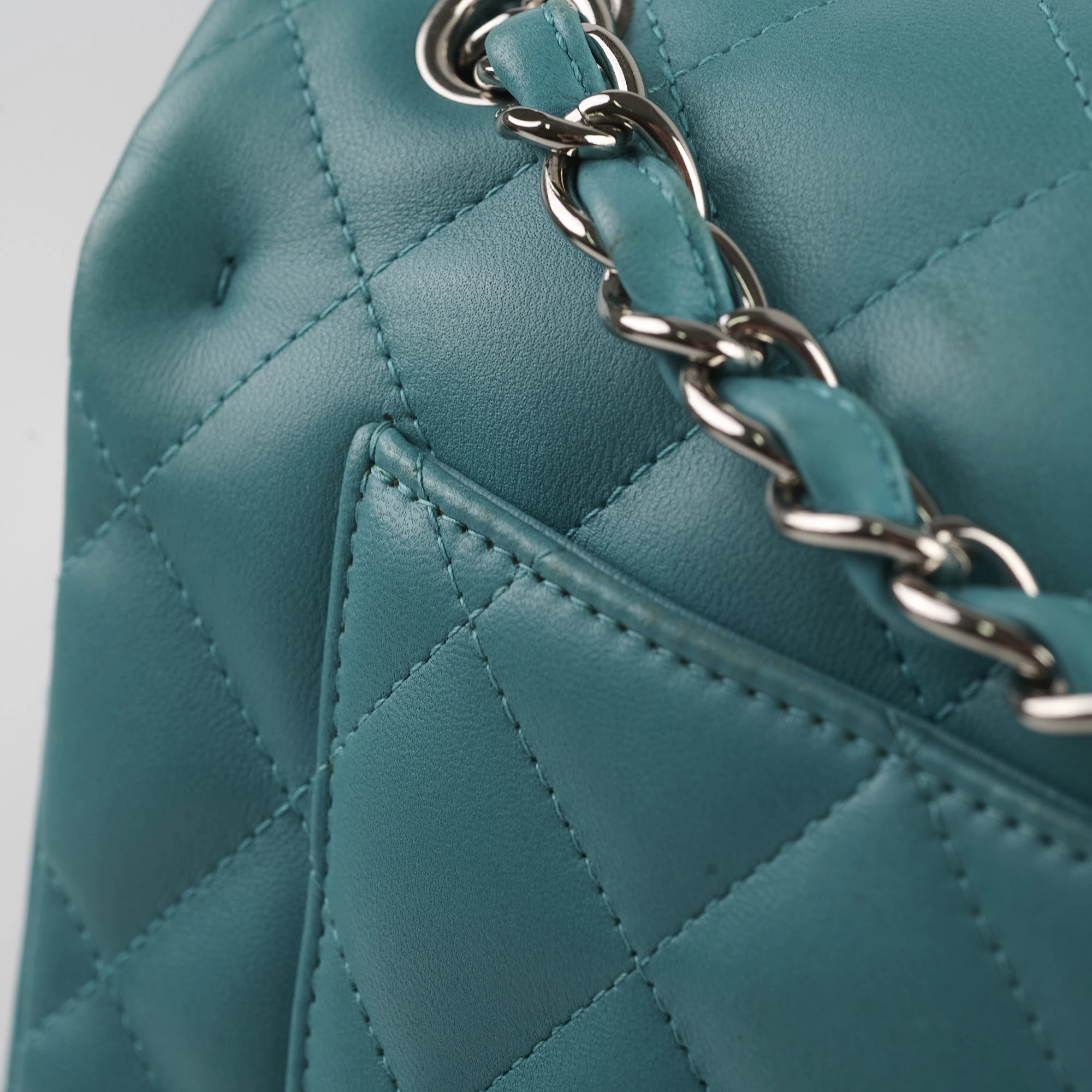 Chanel Jumbo Double Flap Lambskin Blue