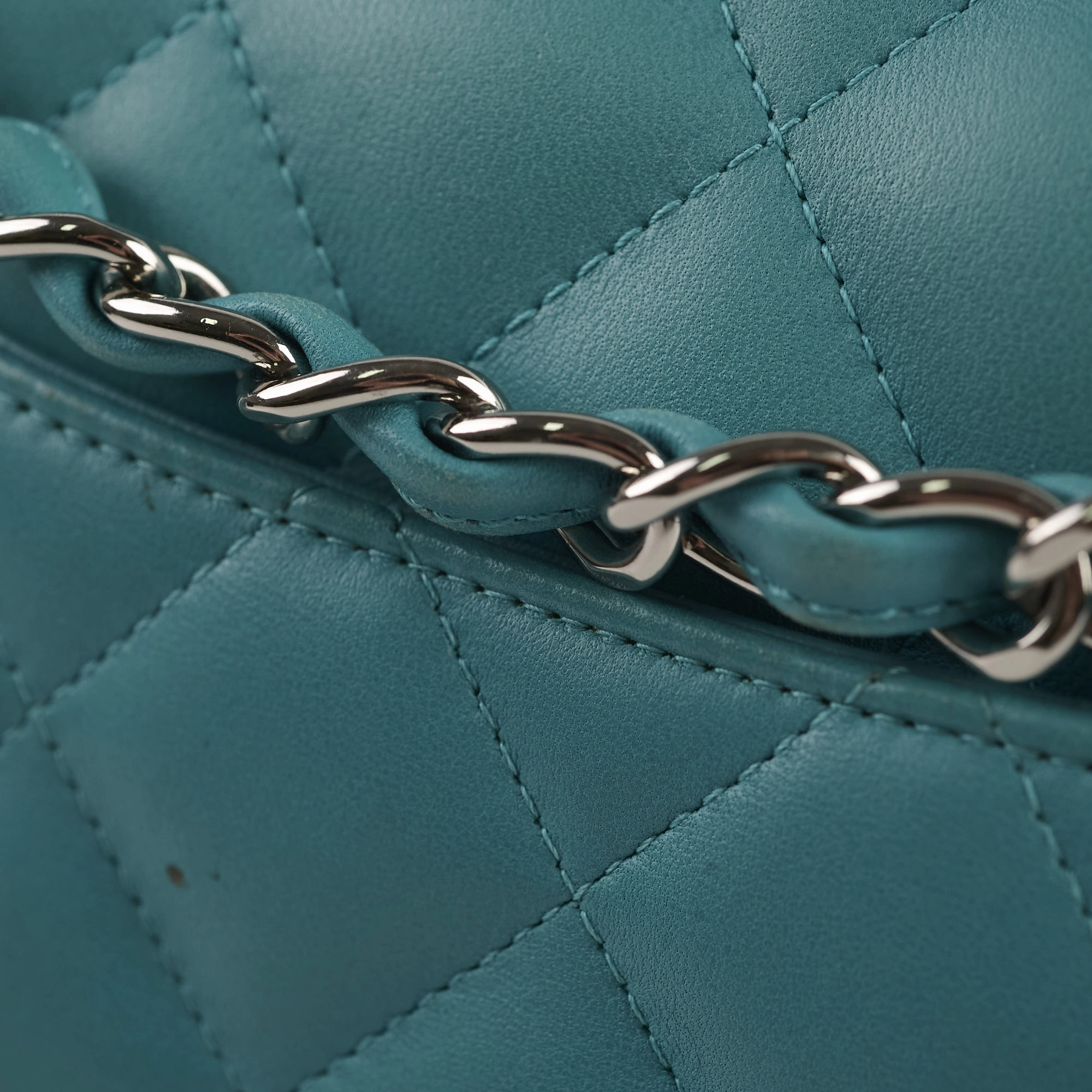 Chanel Jumbo Double Flap Lambskin Blue