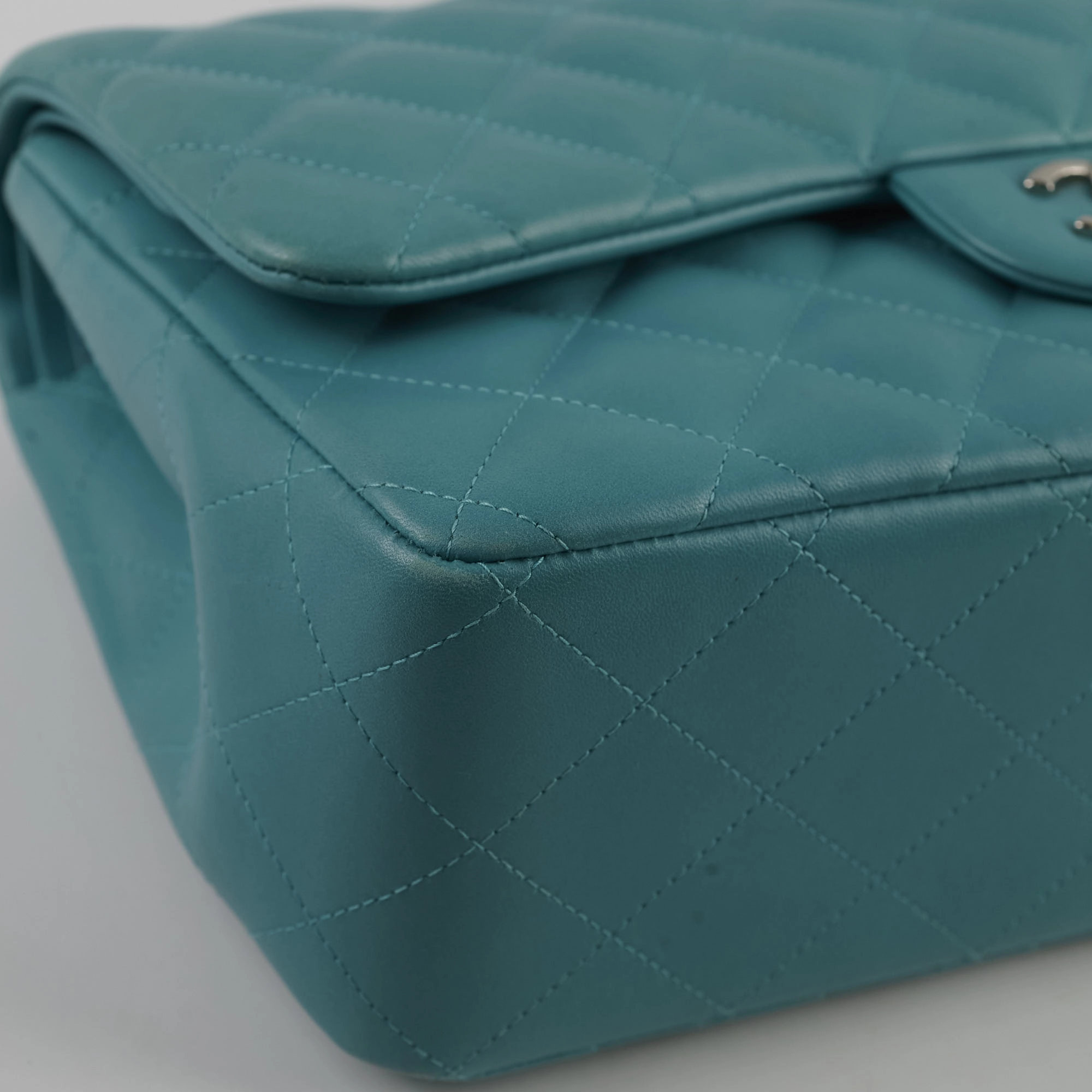 Chanel Jumbo Double Flap Lambskin Blue
