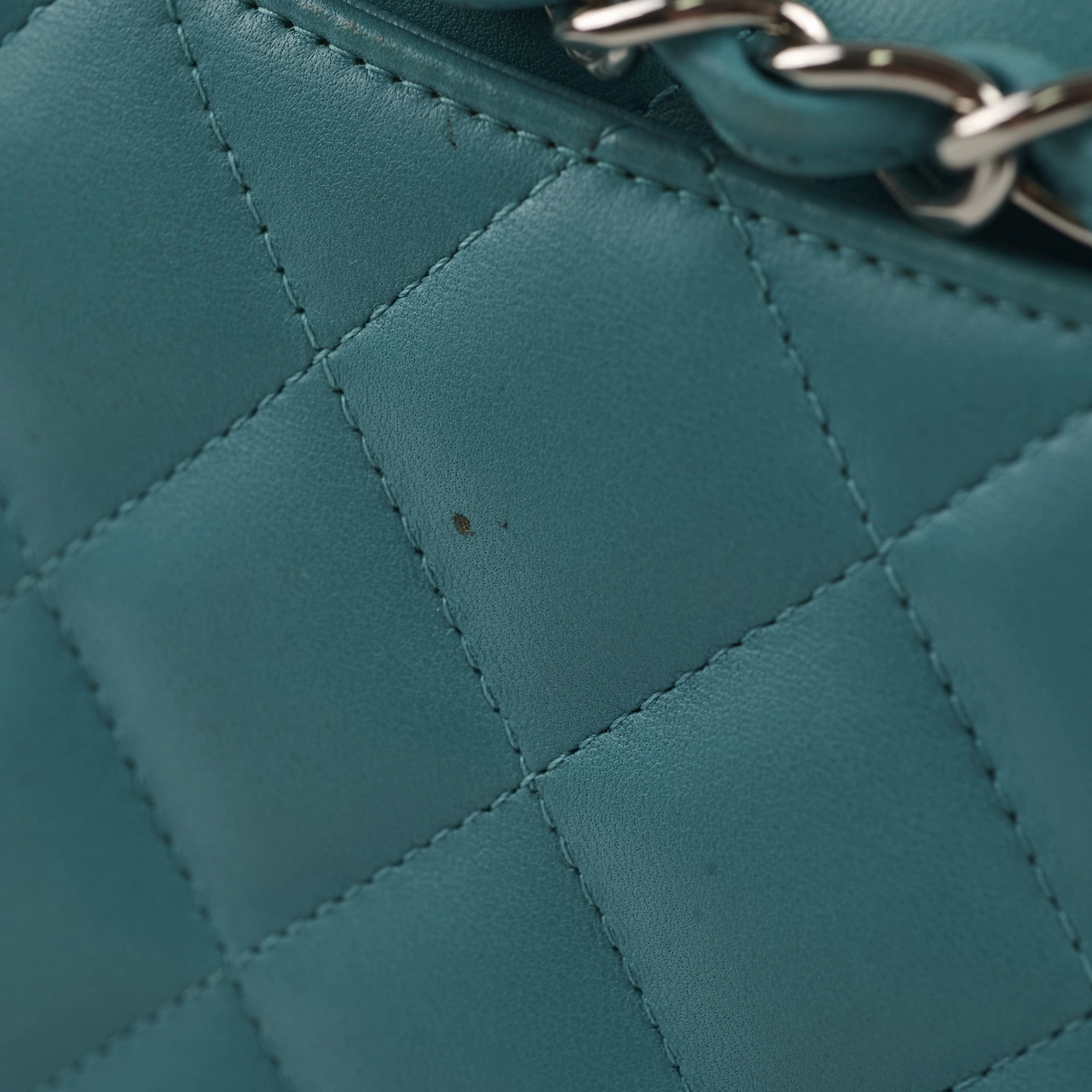 Chanel Jumbo Double Flap Lambskin Blue
