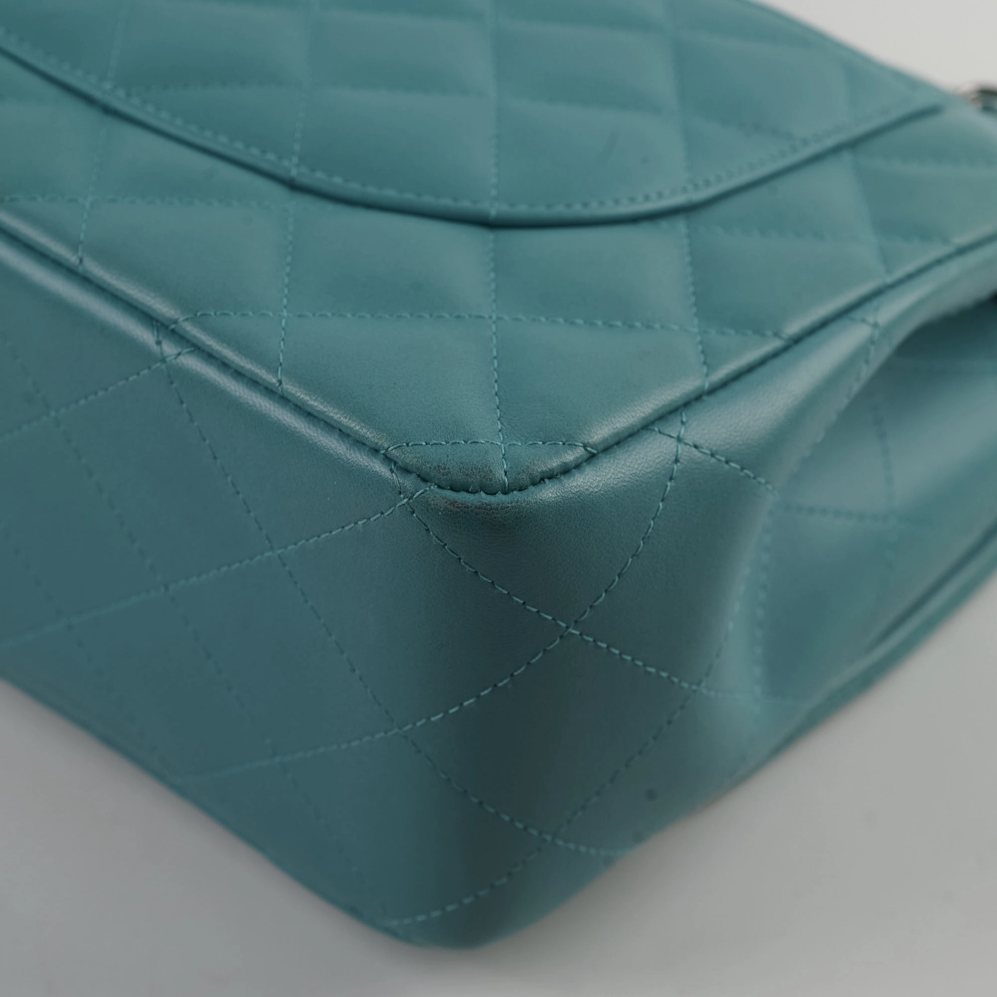 Chanel Jumbo Double Flap Lambskin Blue