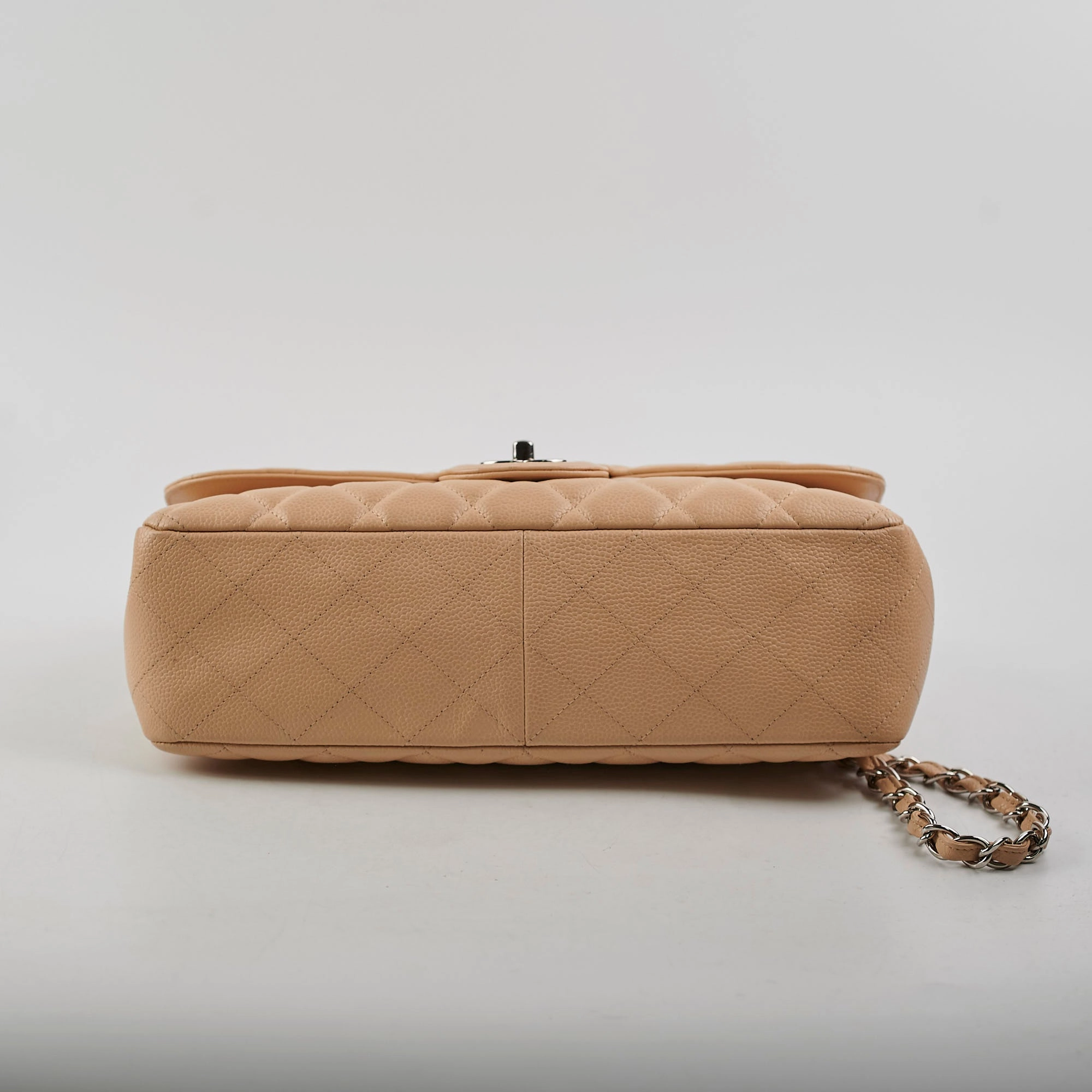 Chanel Jumbo Single Flap Caviar Beige - Series 13