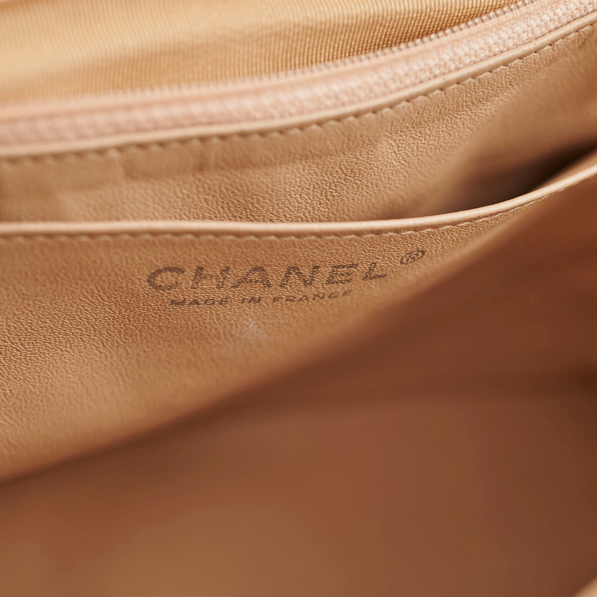 Chanel Jumbo Single Flap Caviar Beige - Series 13