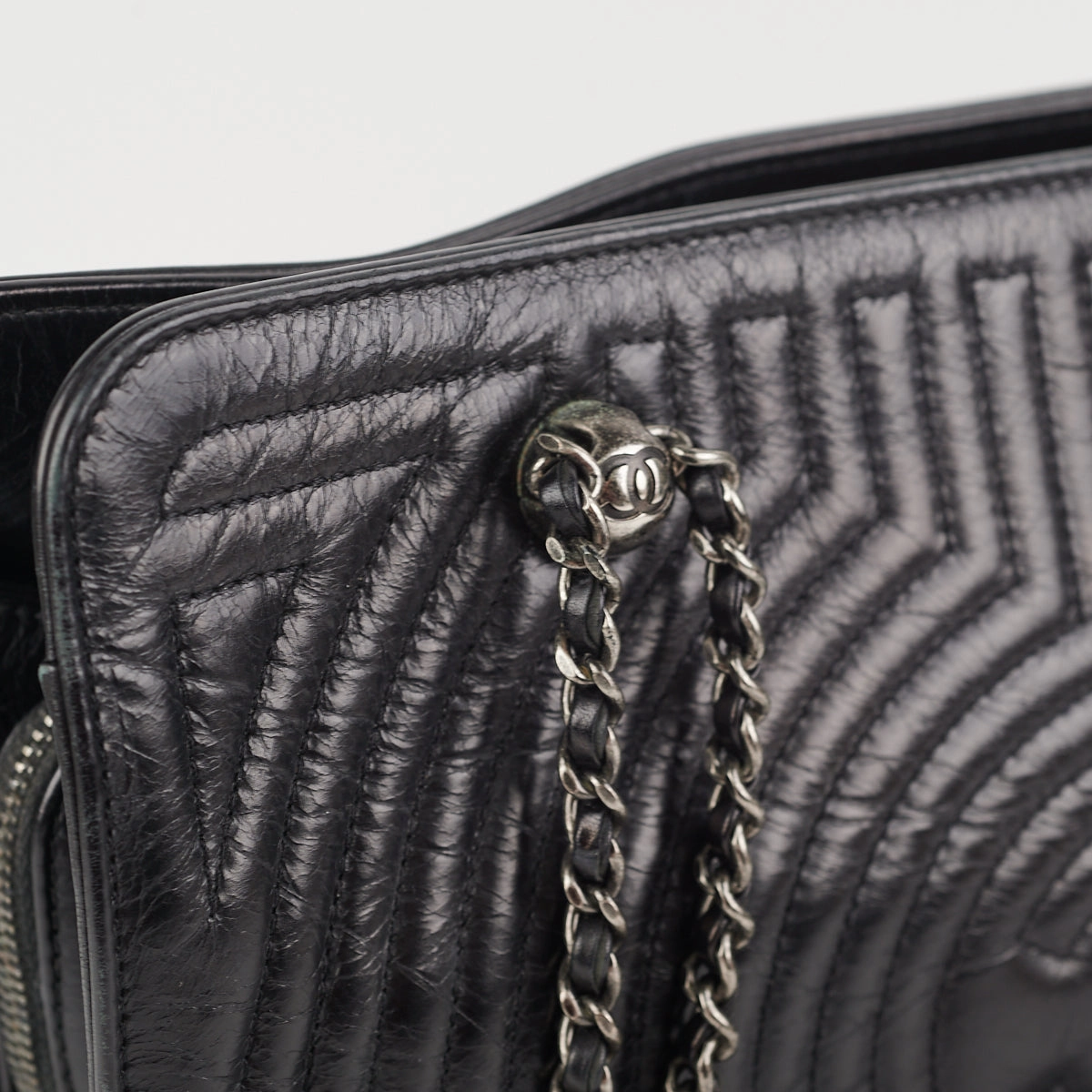 Chanel Korean Garden Shopping Tote Black
