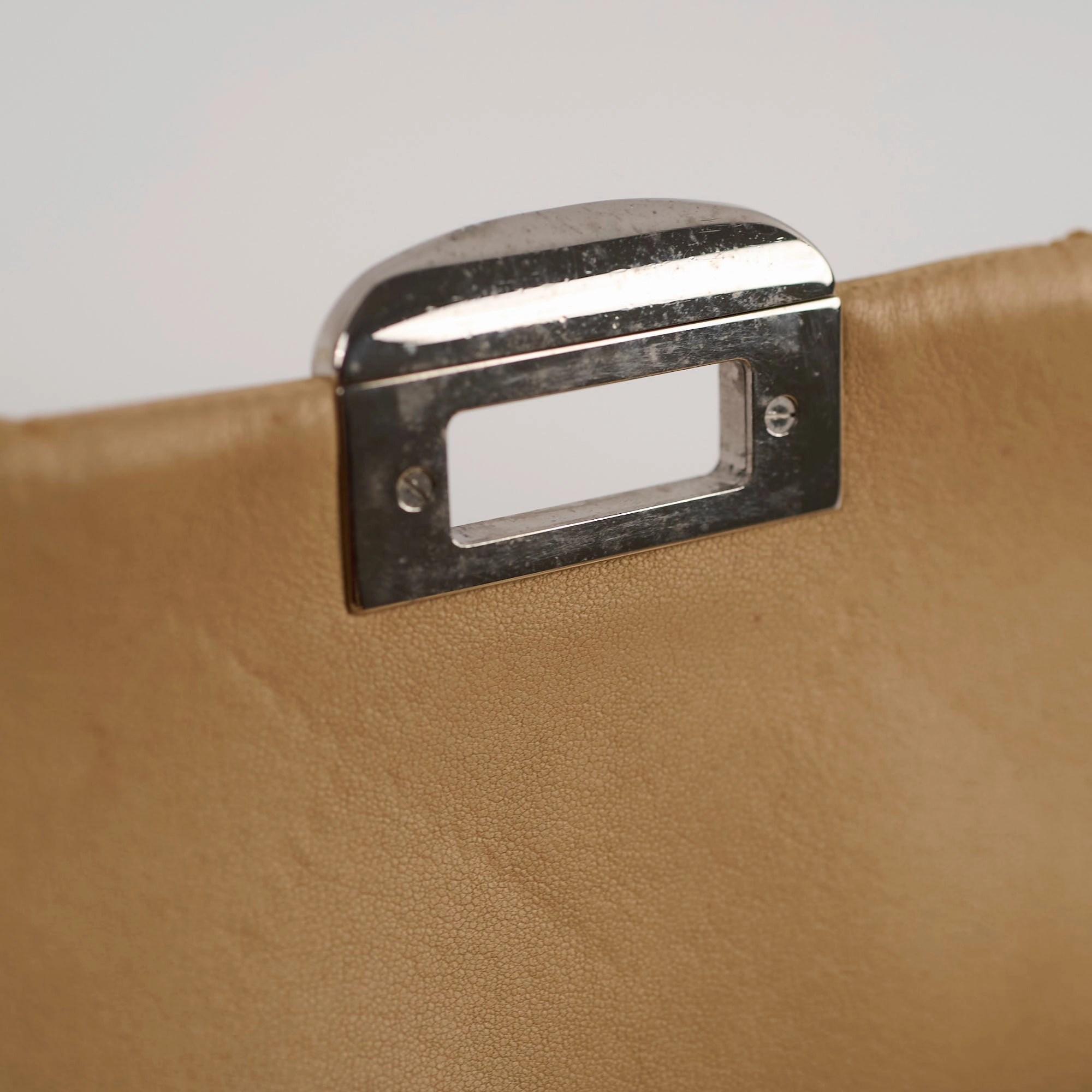 Chanel Lambskin Flap Bag Beige