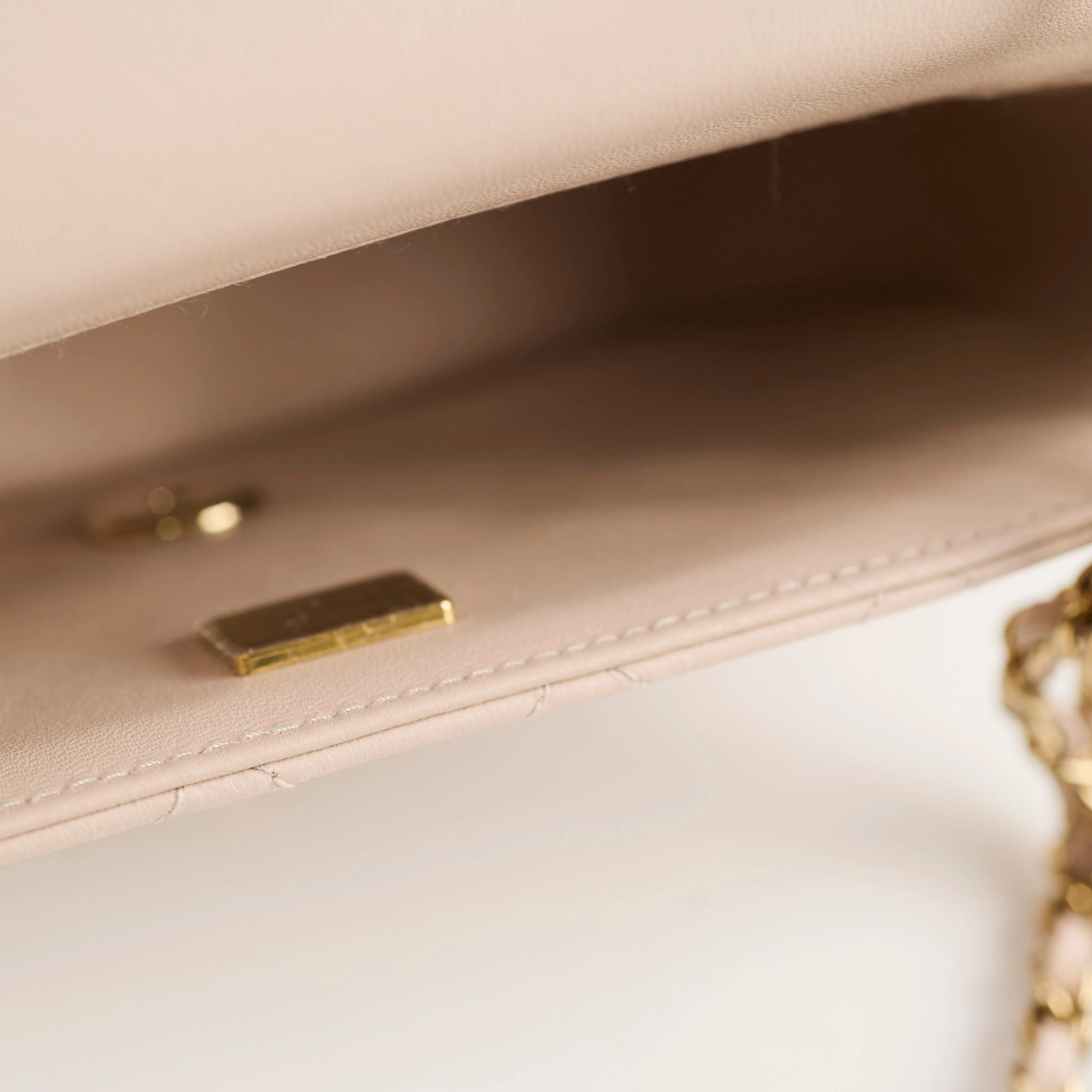 Chanel Lambskin New 2024 Extra Mini Nude - Microchip
