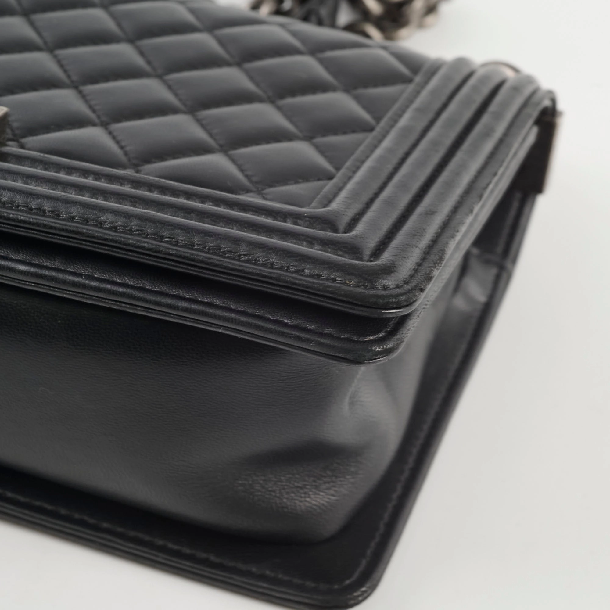 Chanel Lambskin Old Medium Black Series 20