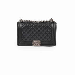 Chanel Lambskin Old Medium Black Series 20