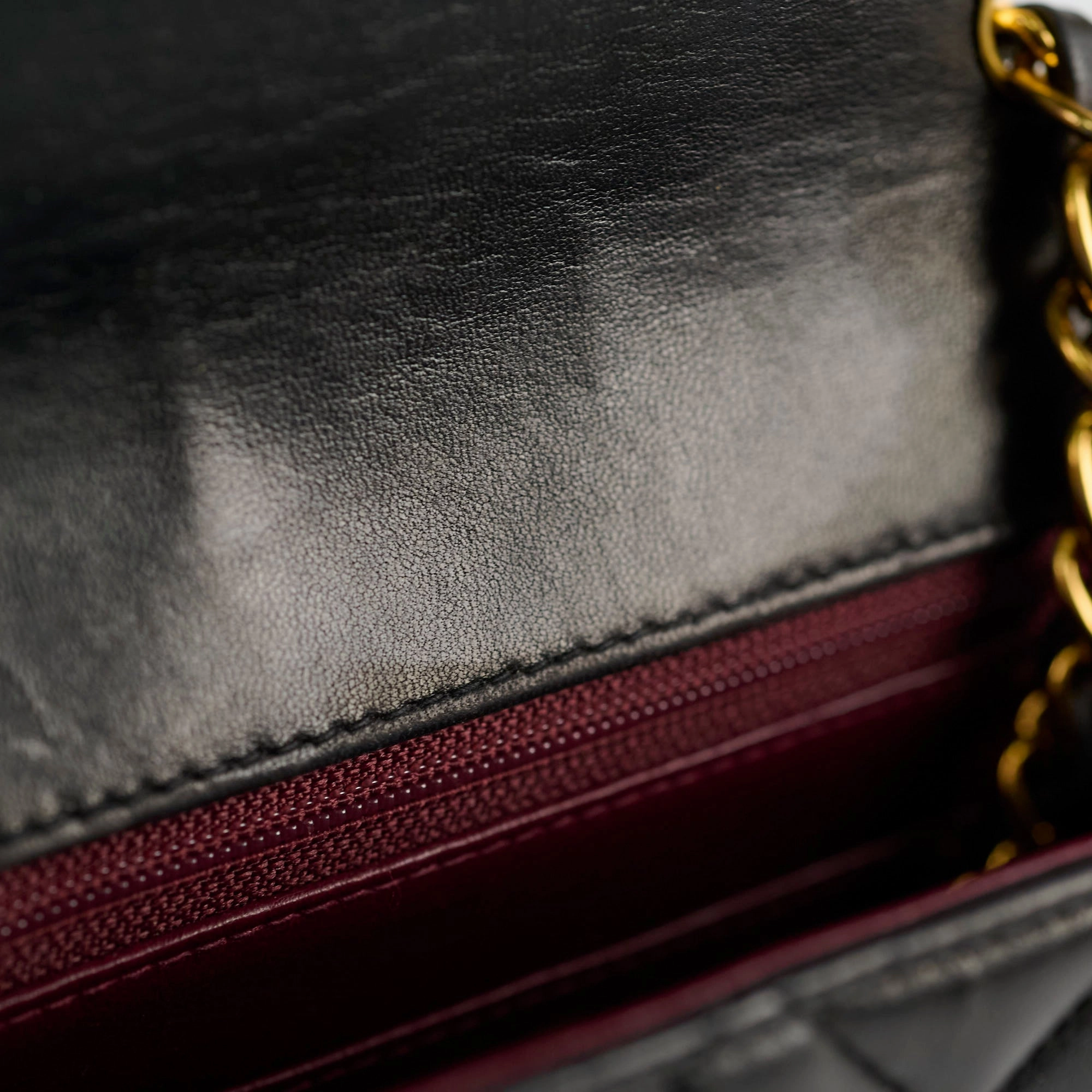 Chanel Lambskin Vintage Diana Bag Black