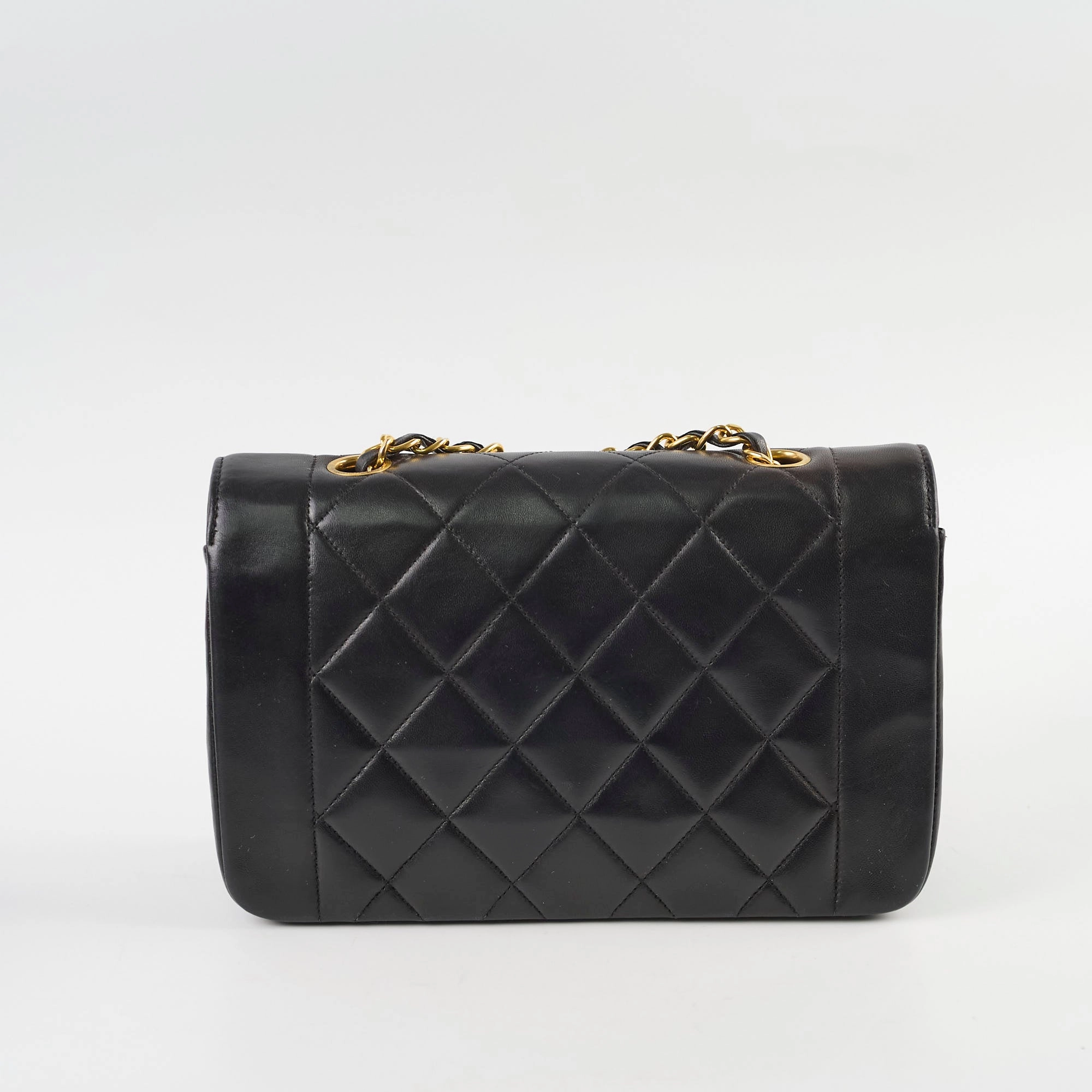 Chanel Lambskin Vintage Diana Bag Black