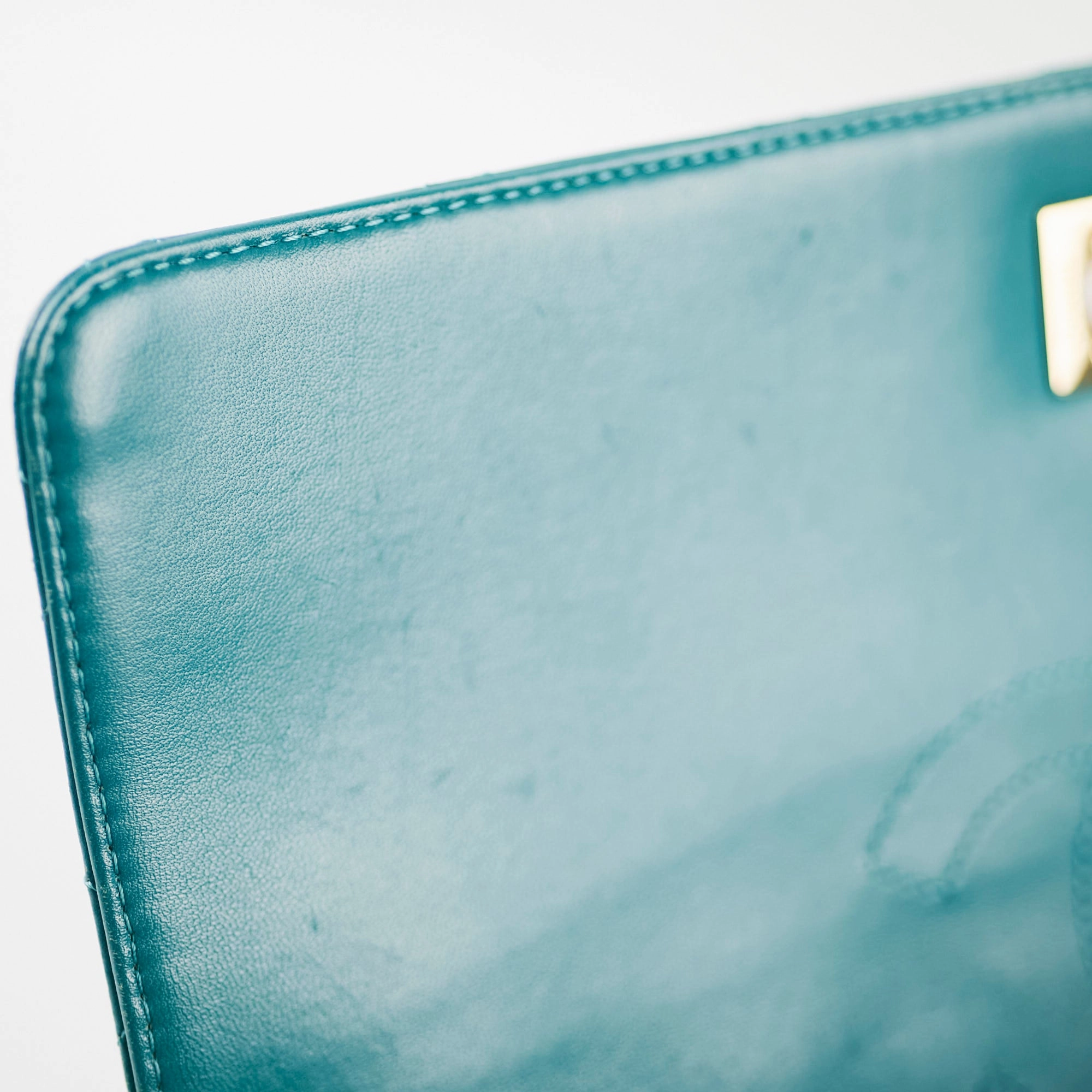 Chanel Large Trendy CC Lambskin Turquoise - Series 20