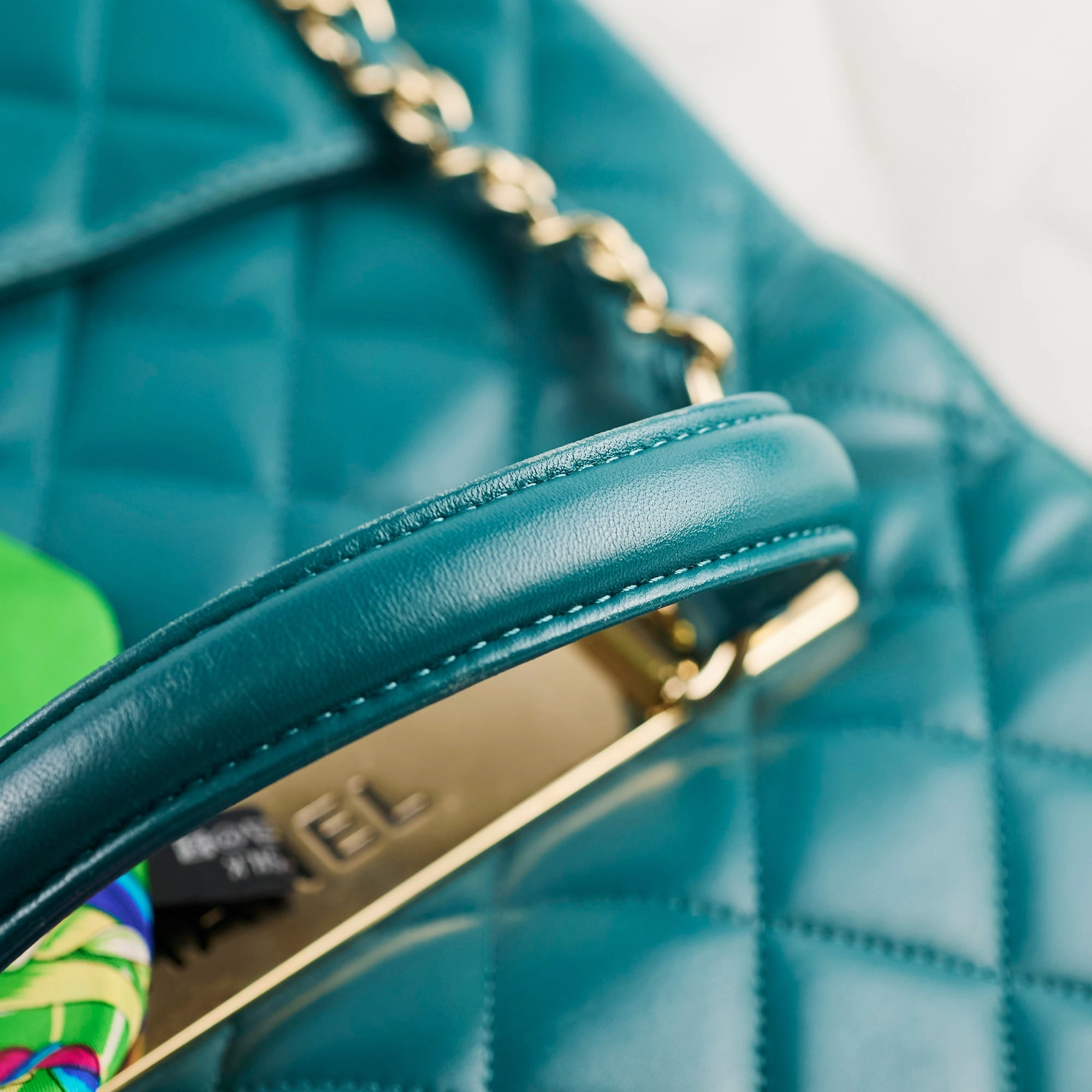 Chanel Large Trendy CC Lambskin Turquoise - Series 20
