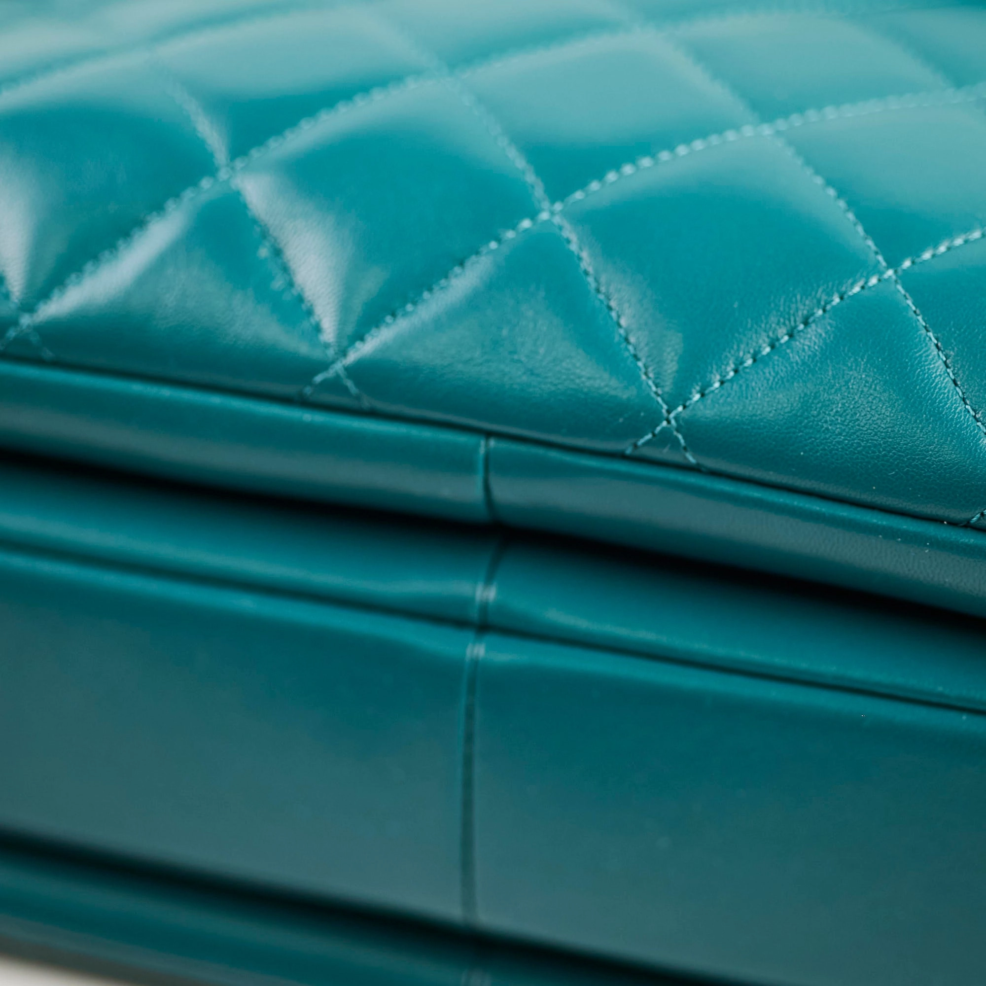 Chanel Large Trendy CC Lambskin Turquoise - Series 20