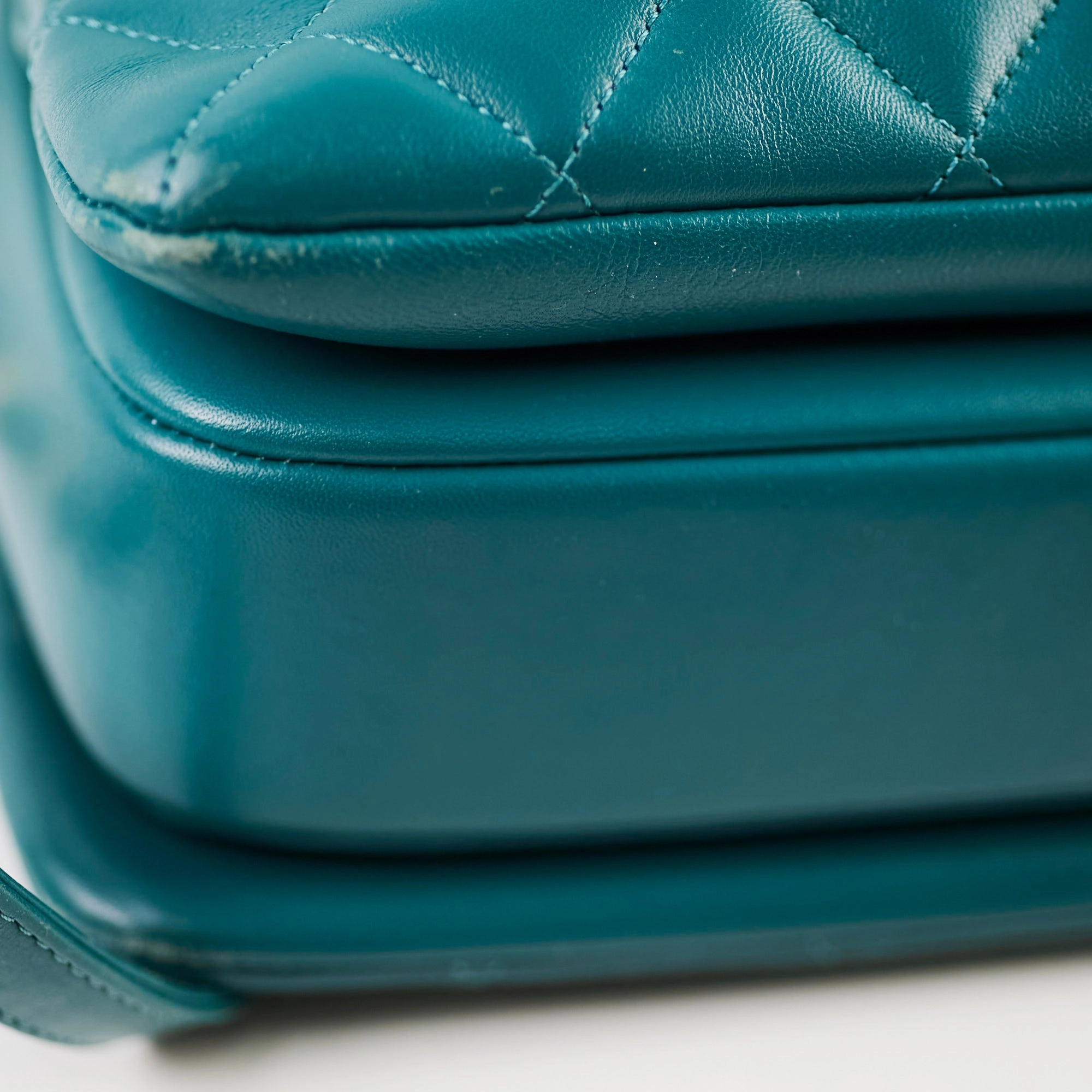 Chanel Large Trendy CC Lambskin Turquoise - Series 20