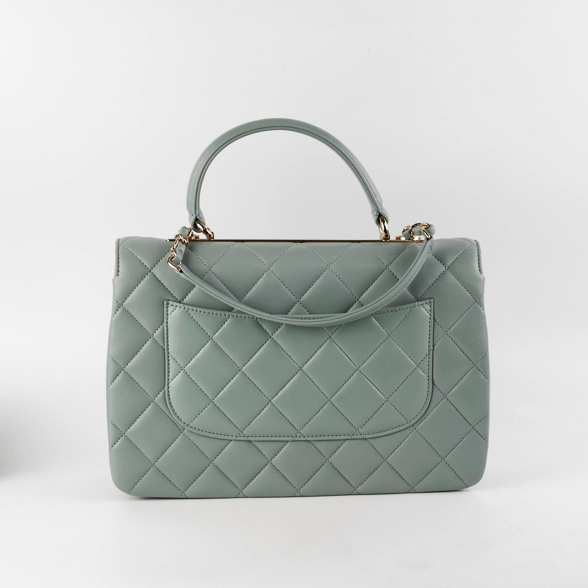Chanel Large Trendy CC Top Handle Blue/Green